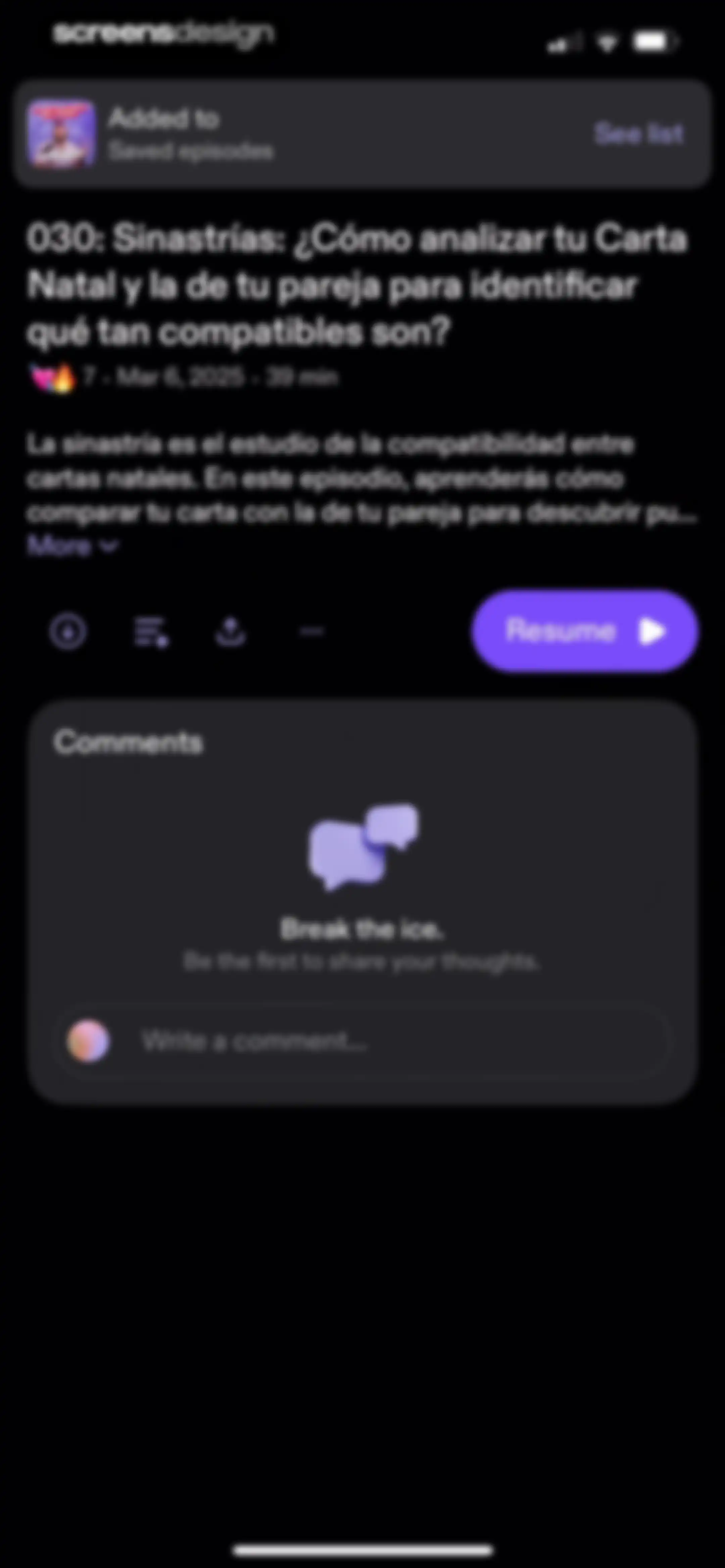 Podimo: Podcasts & audiobooks screen 72