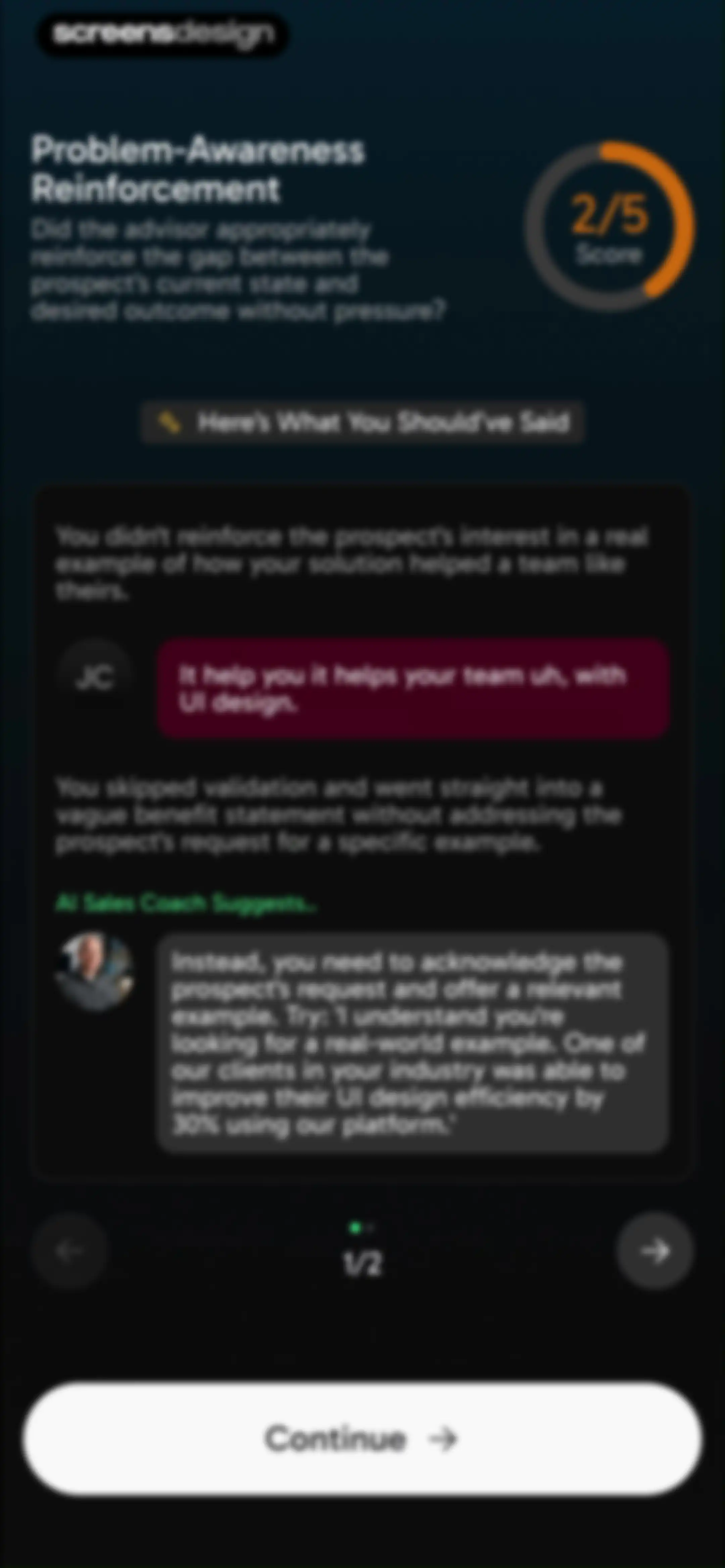 CloserCoach - AI Sales Trainer screen 55