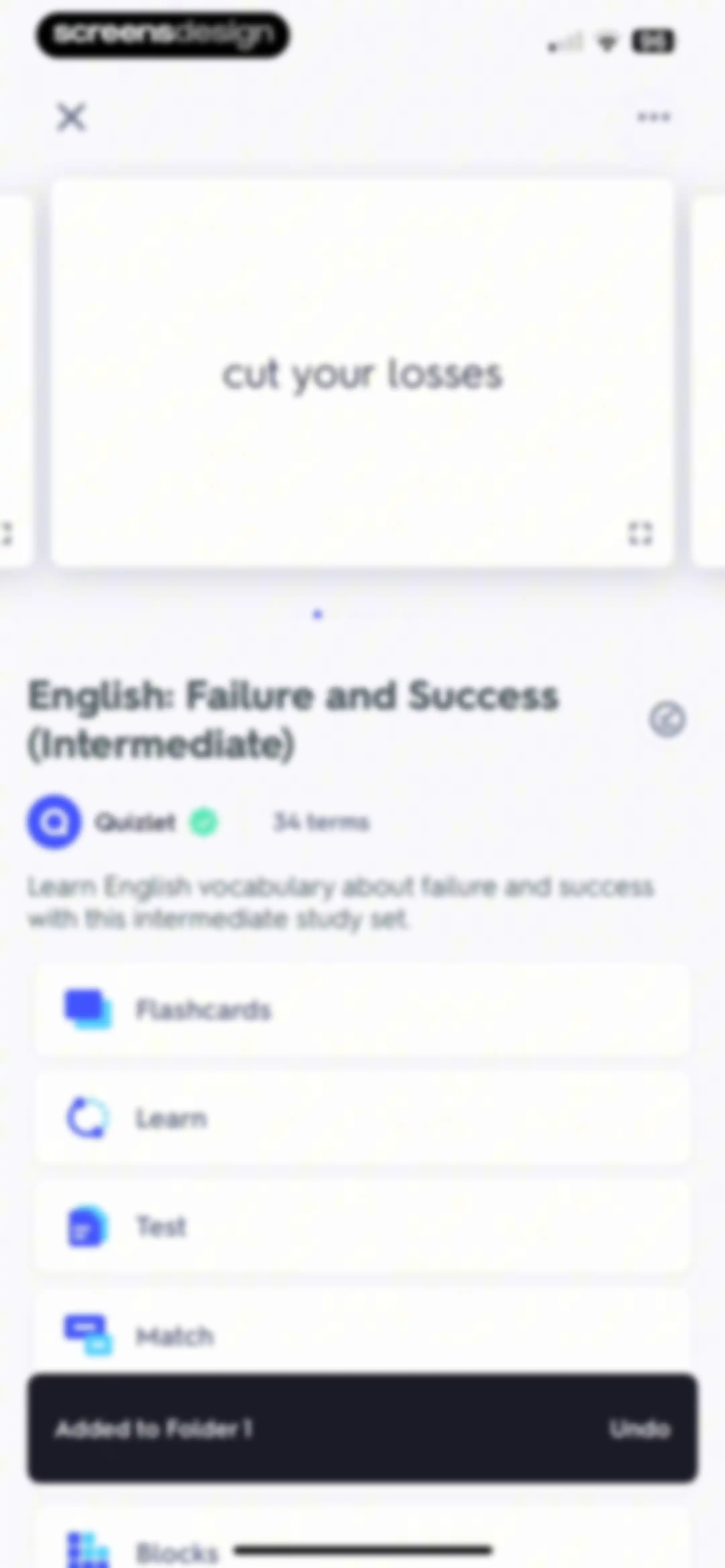Quizlet: More than Flashcards screen 31