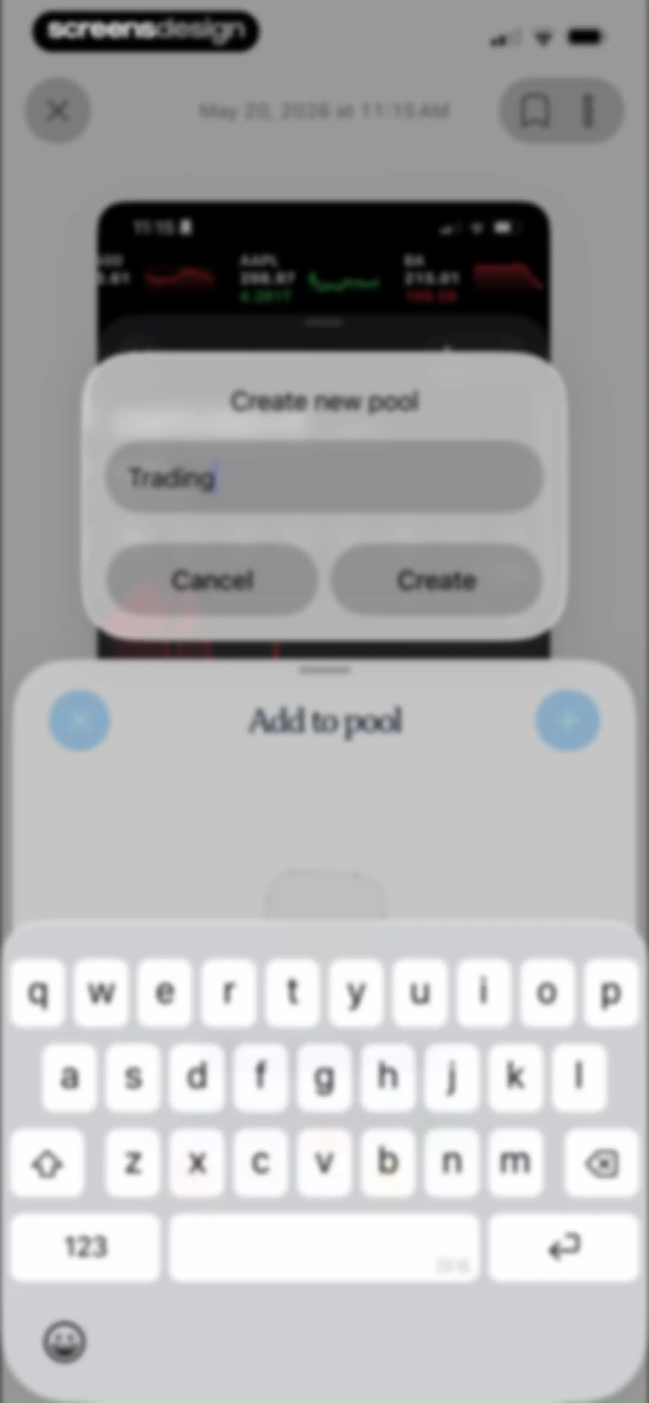 Pool, the screenshot app screen 29