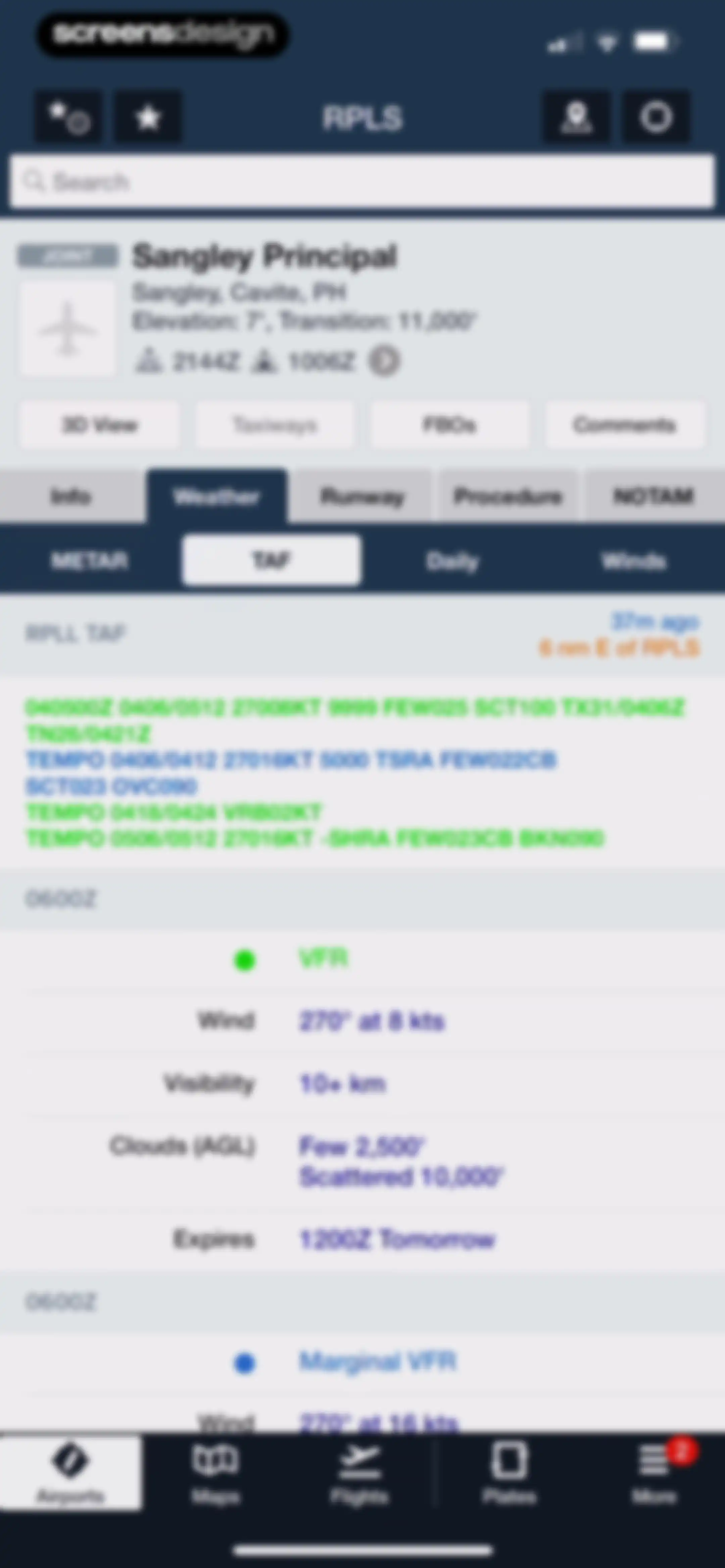ForeFlight Mobile EFB screen 95