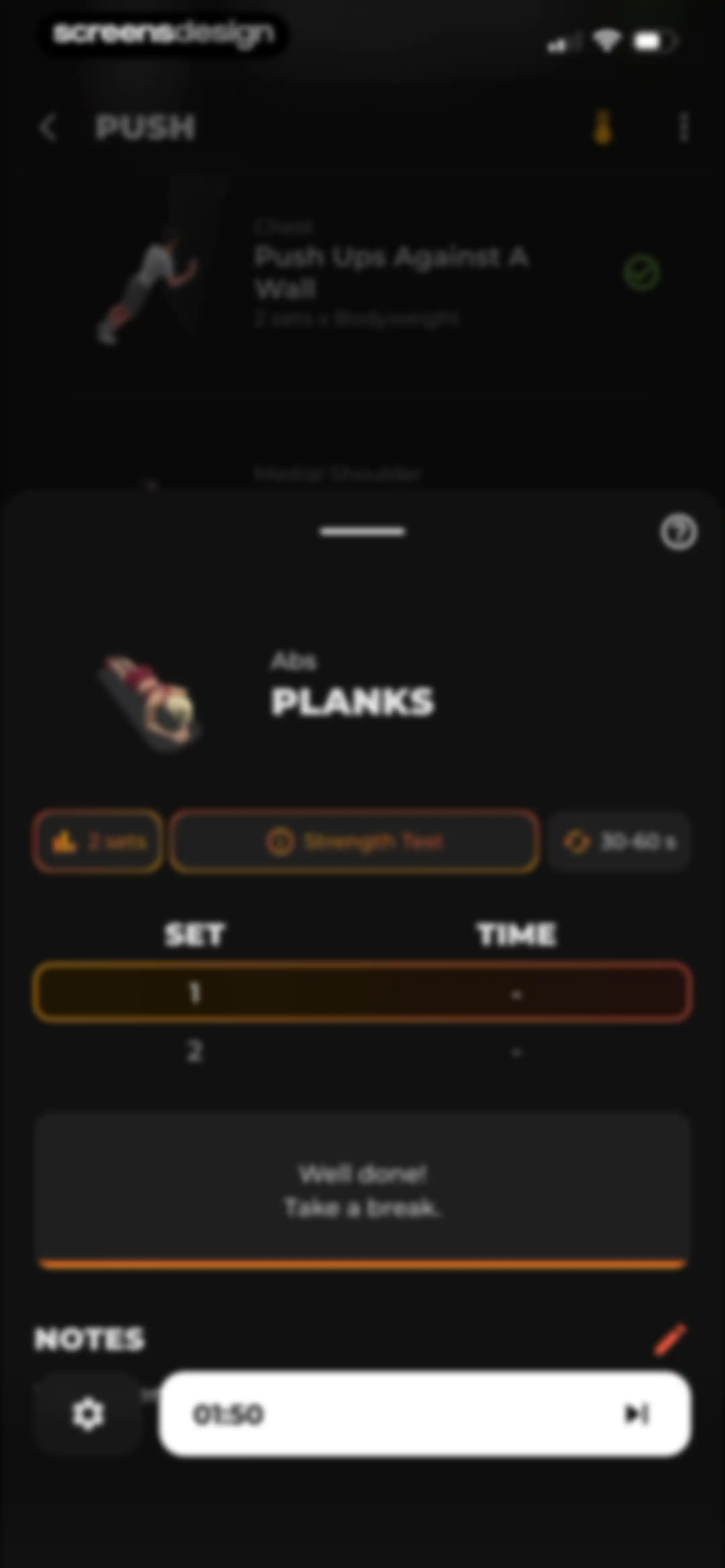 MCI - Personal Training AI screen 109
