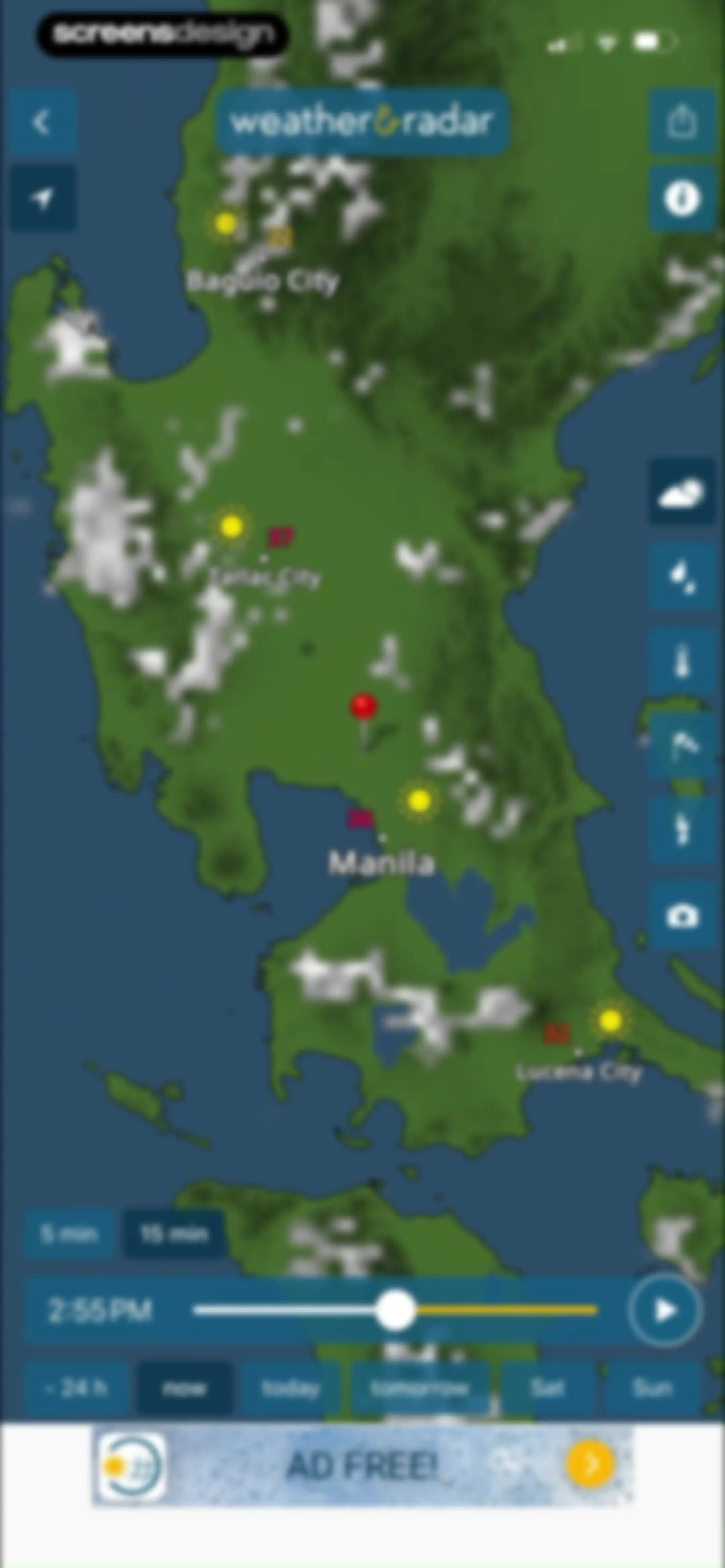 Weather & Radar screen 49