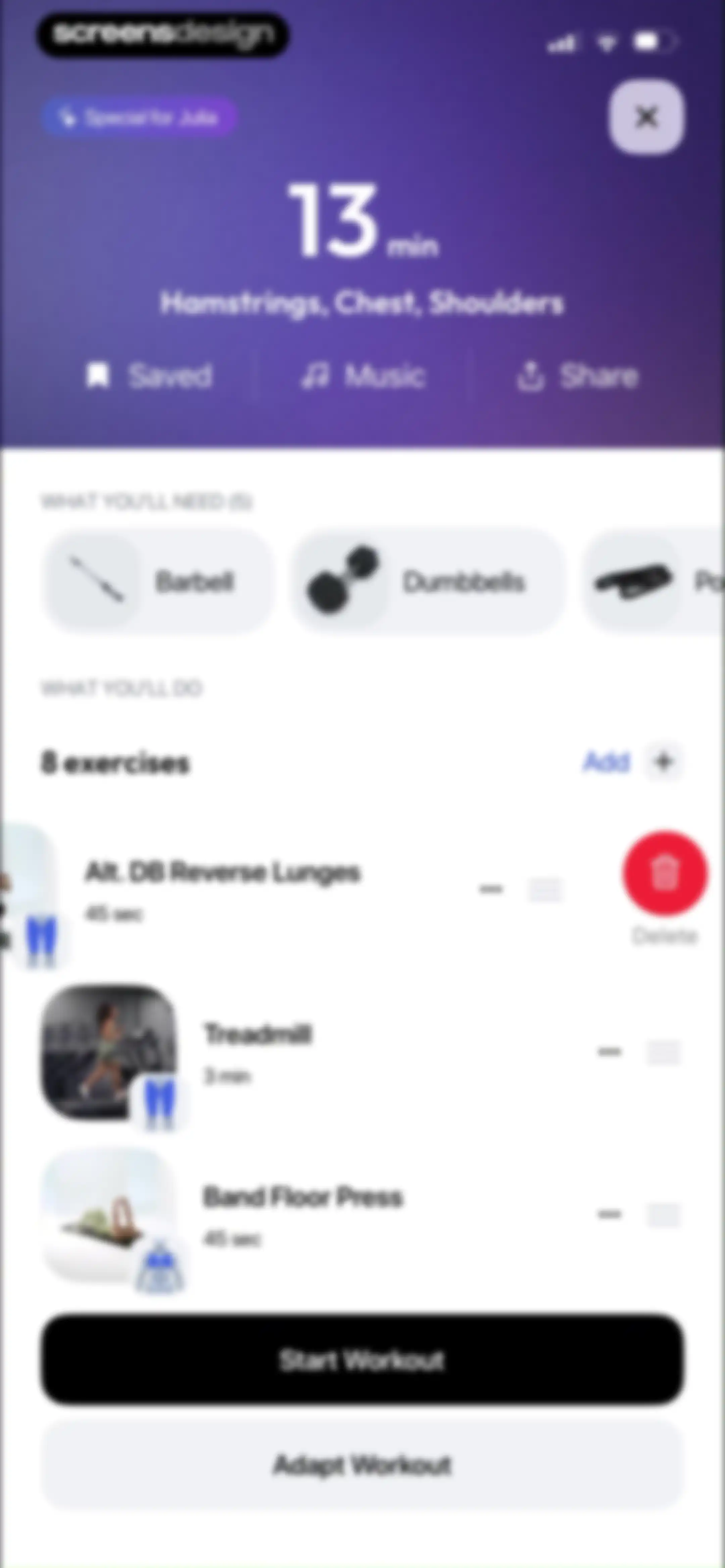 Zing AI: Home & Gym Workouts screen 78