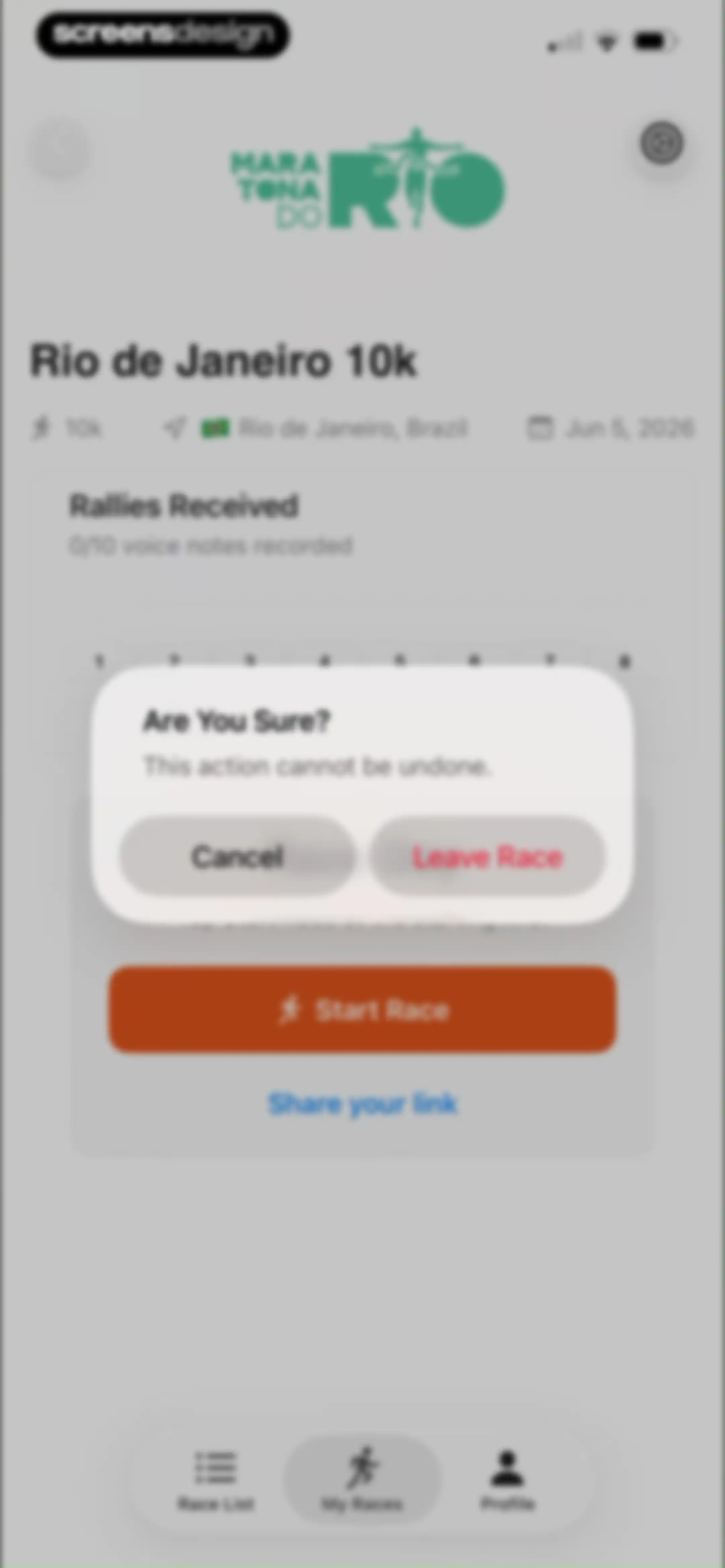 Rally: Voice Notes on Race Day screen 41