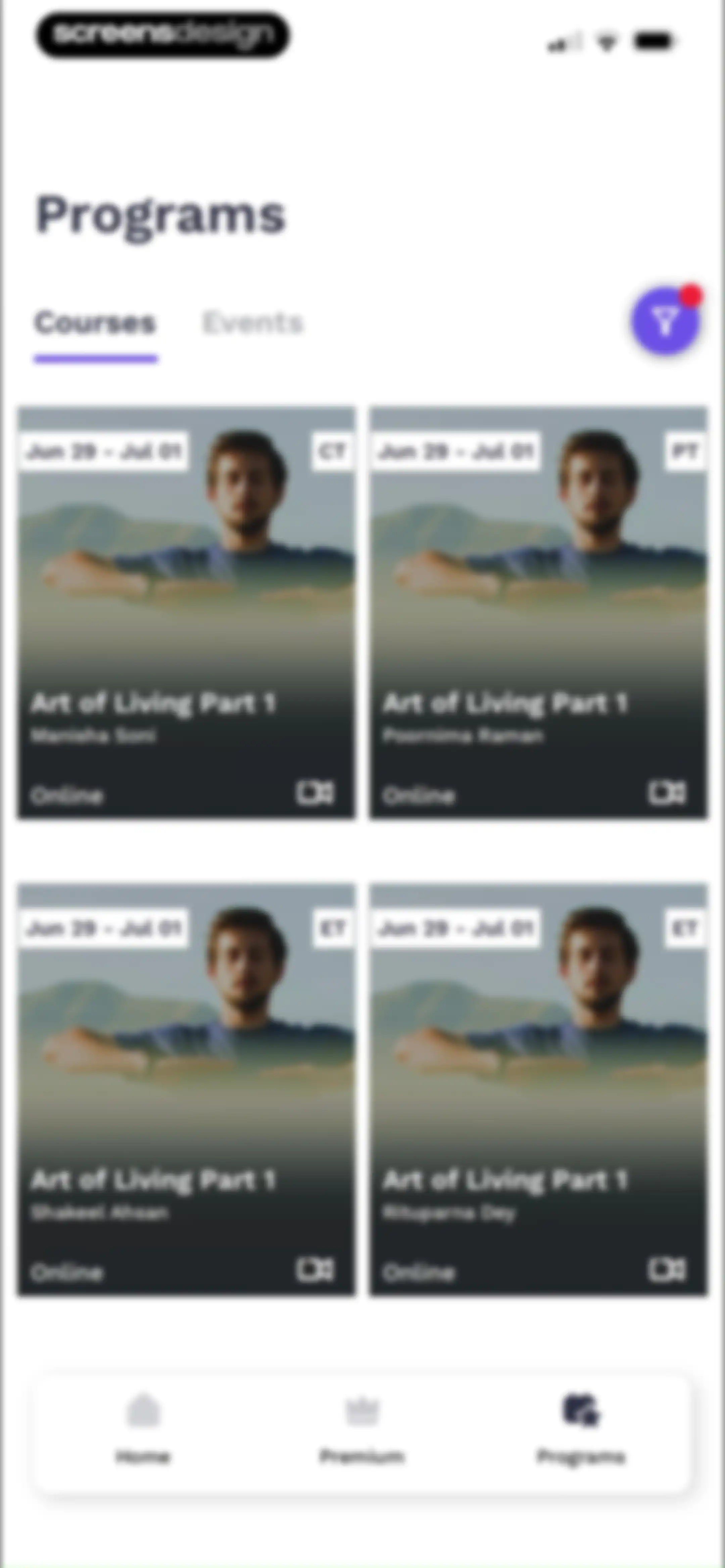 Art of Living Official App screen 4