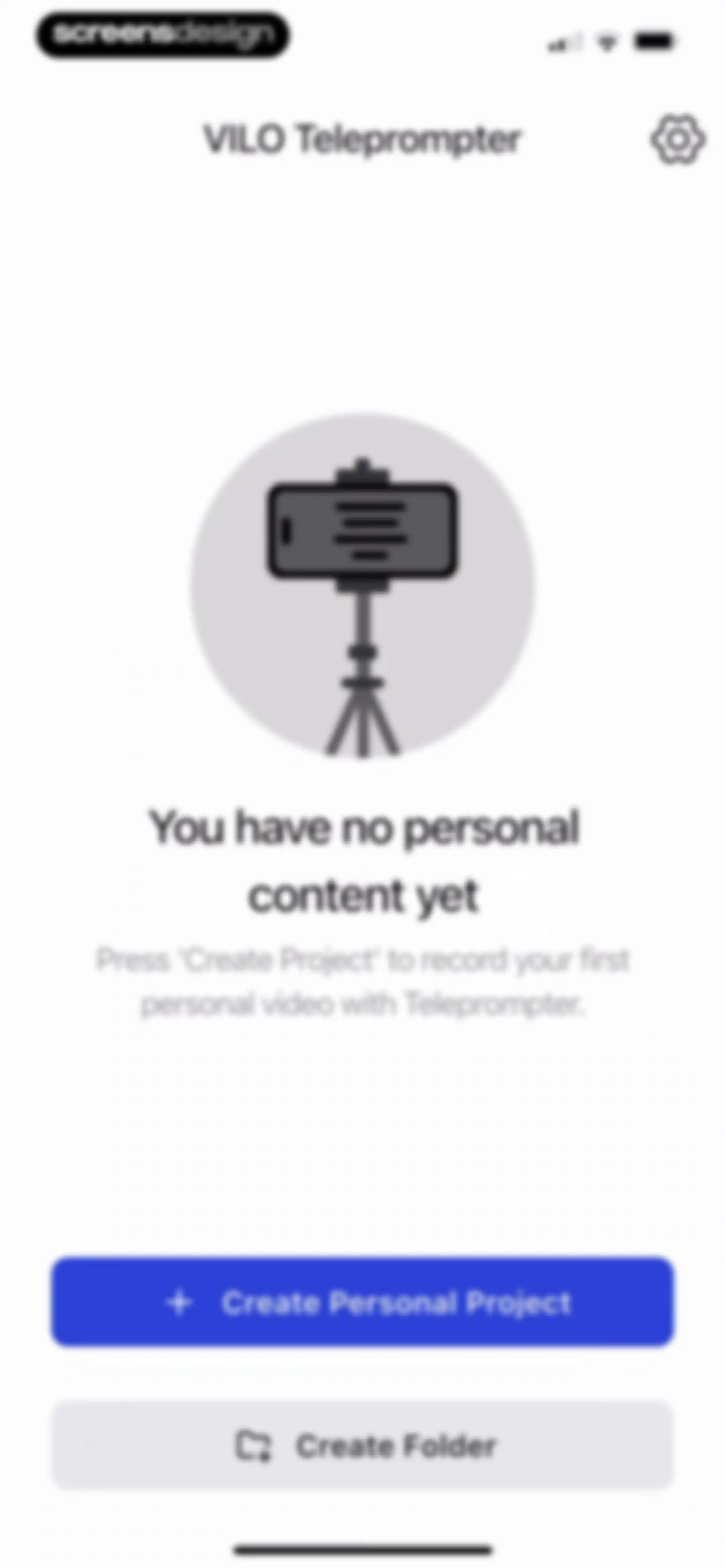 Teleprompter - VILO screen 15