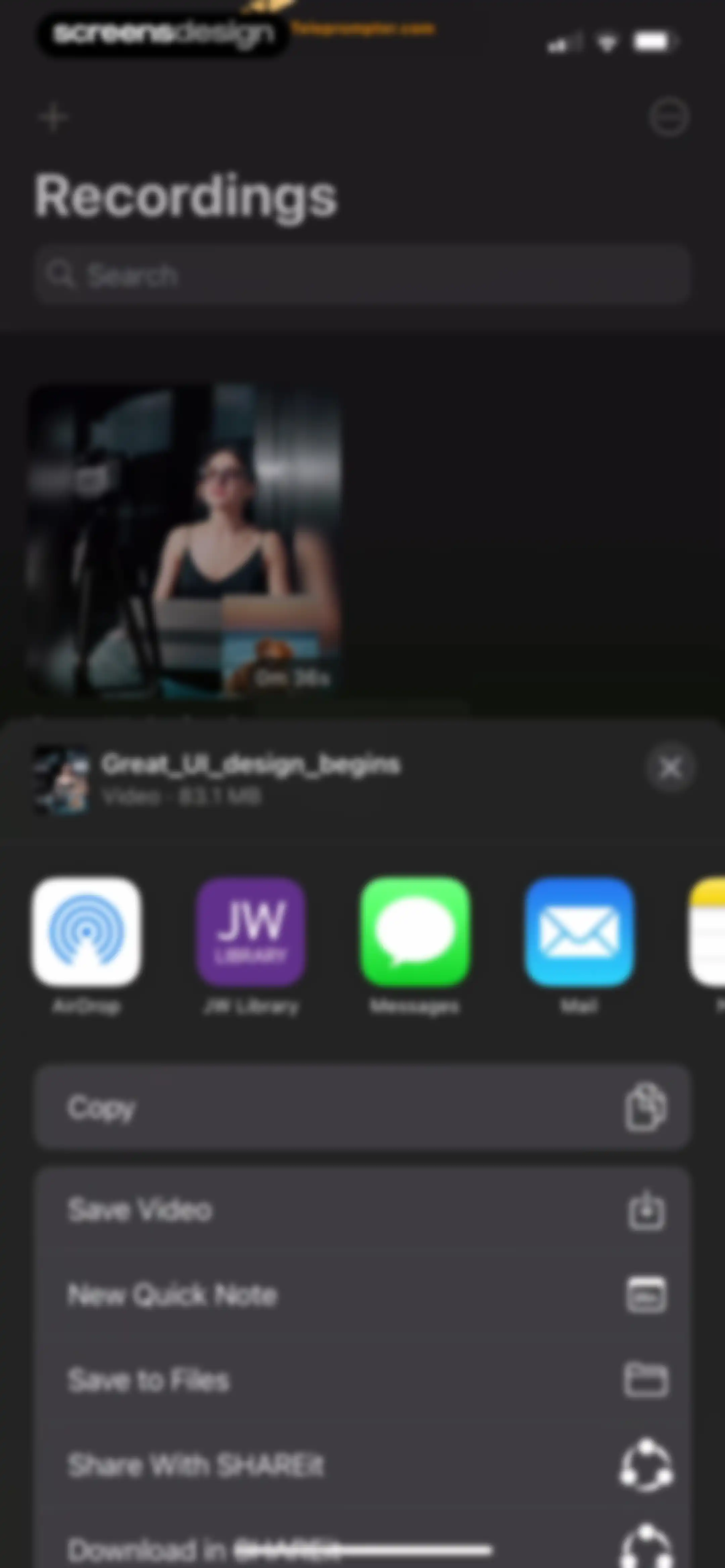 Teleprompter.com screen 123