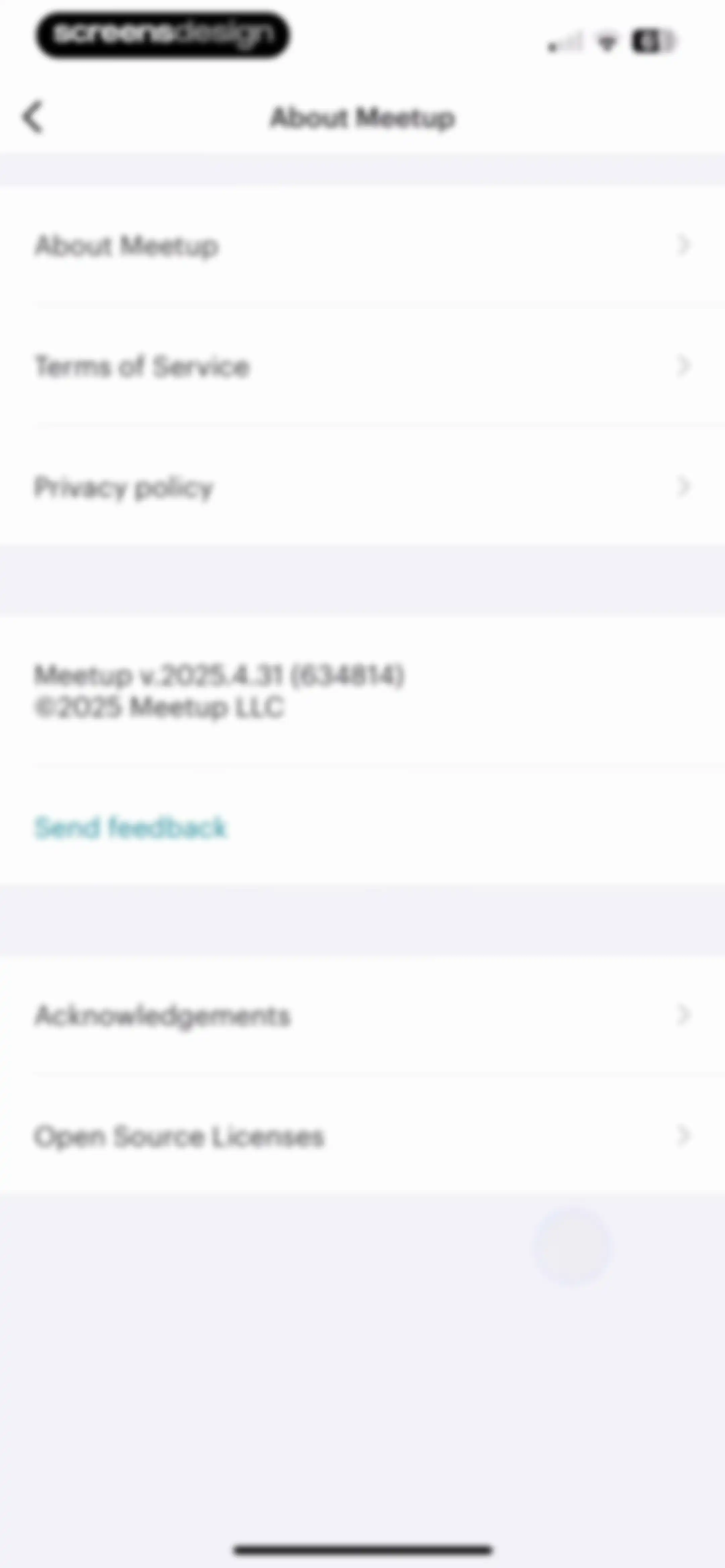 Meetup: Social Events & Groups screen 125