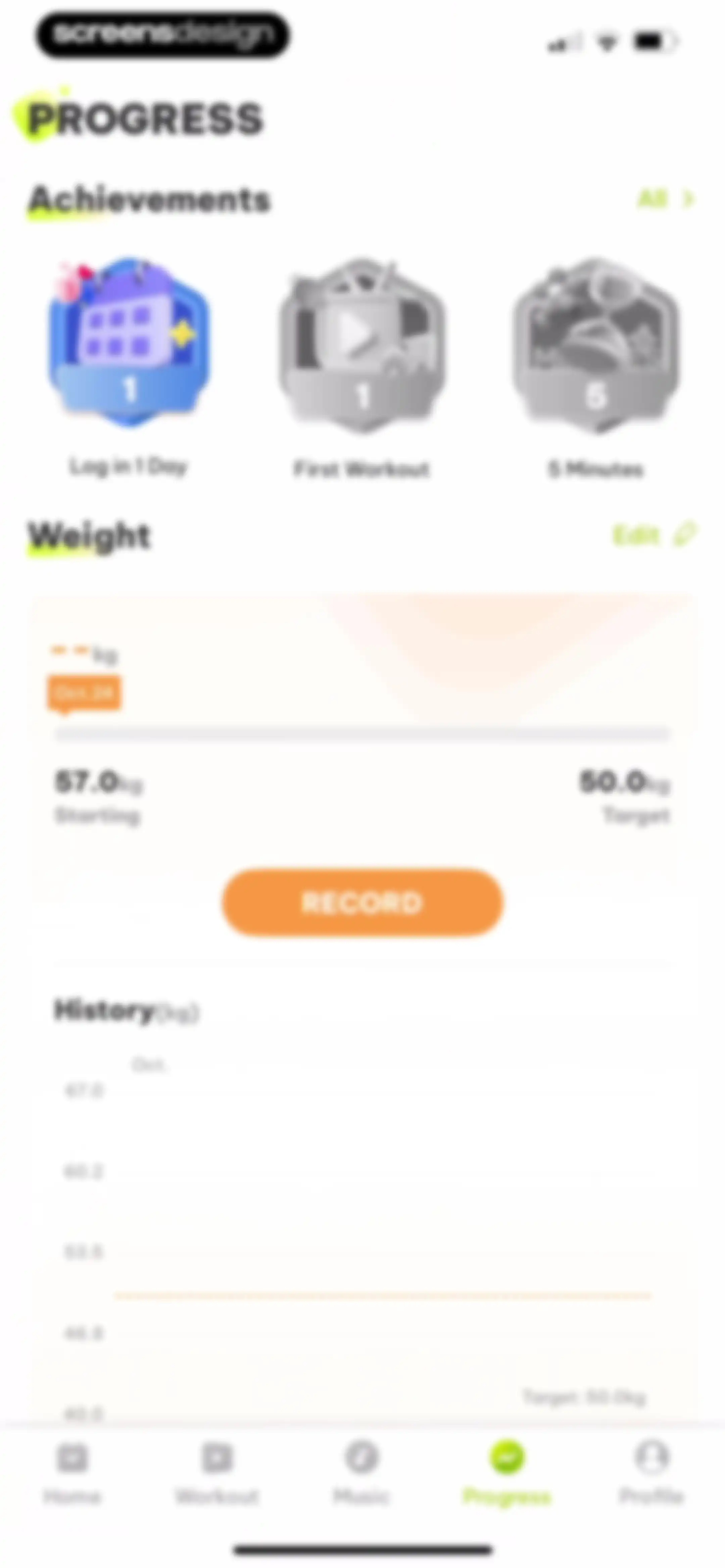 Dancefitme: Fun weight loss screen 124