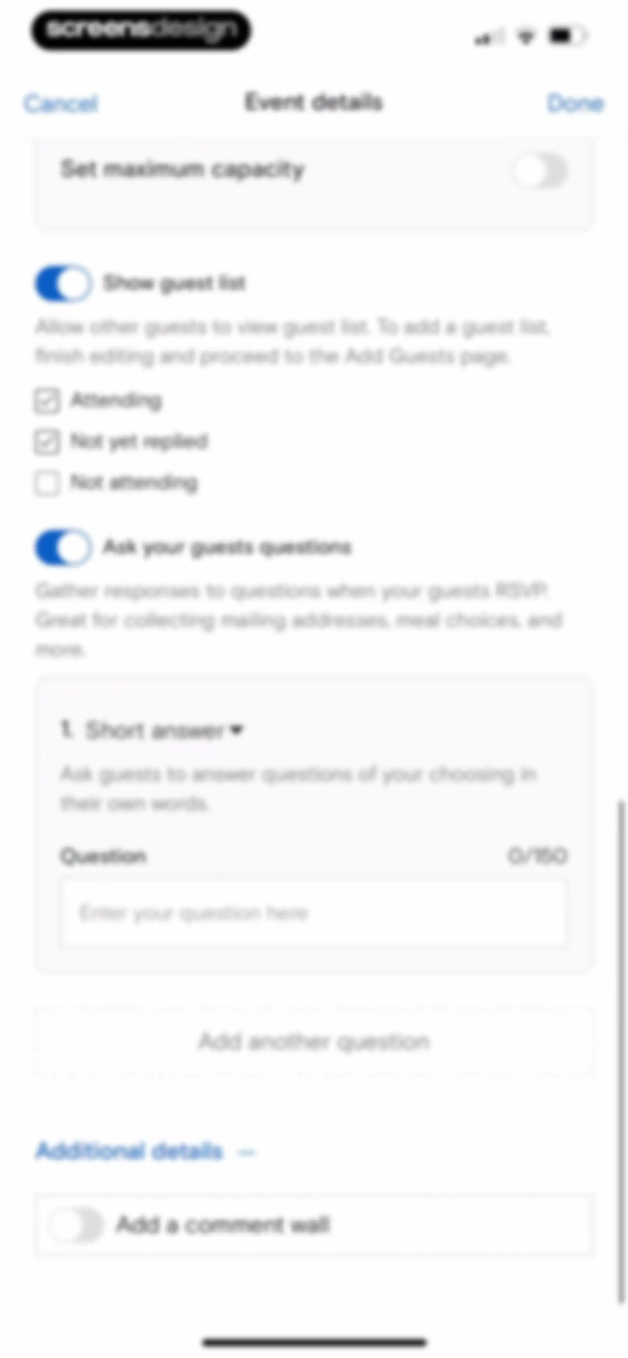 Paperless Post: Invitations screen 61