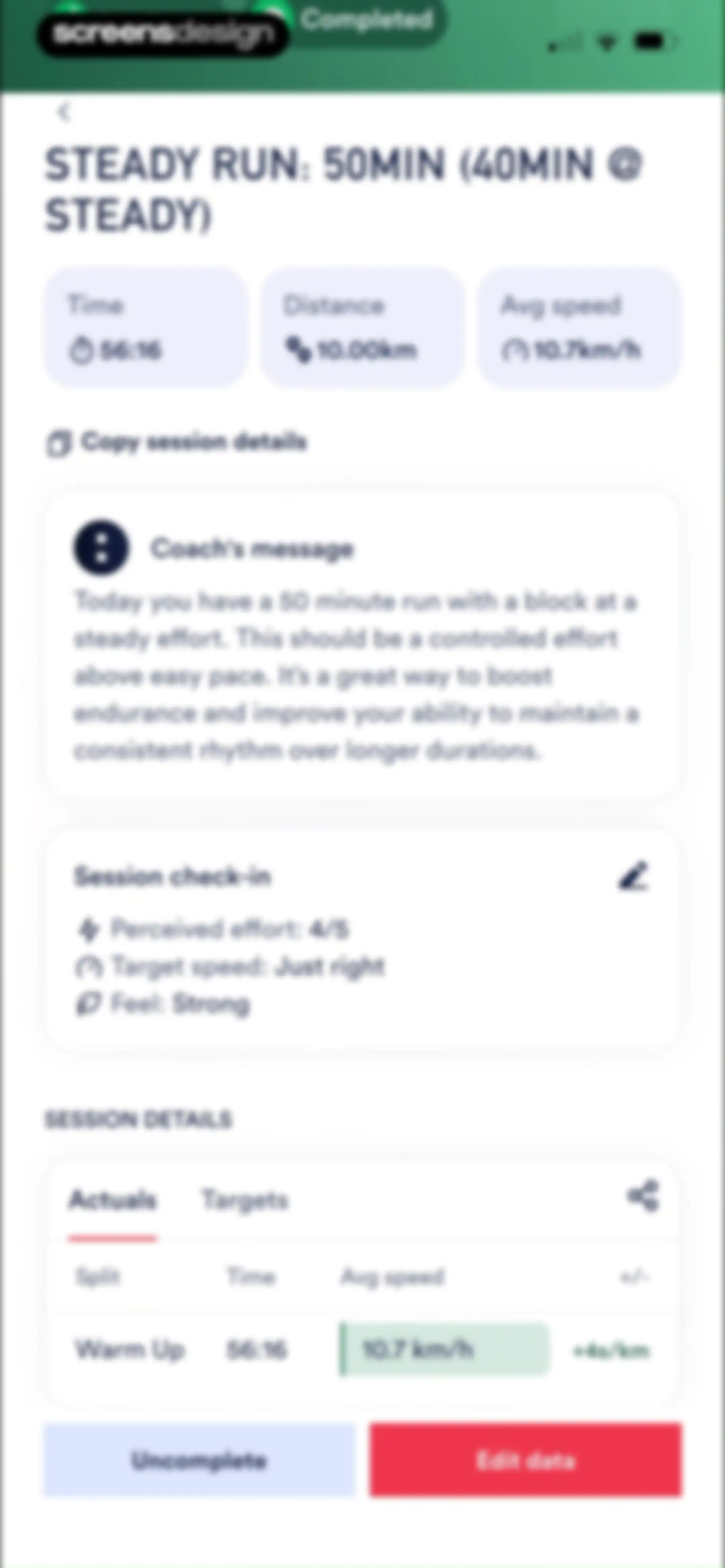 Coopah: The Run Coaching App screen 109