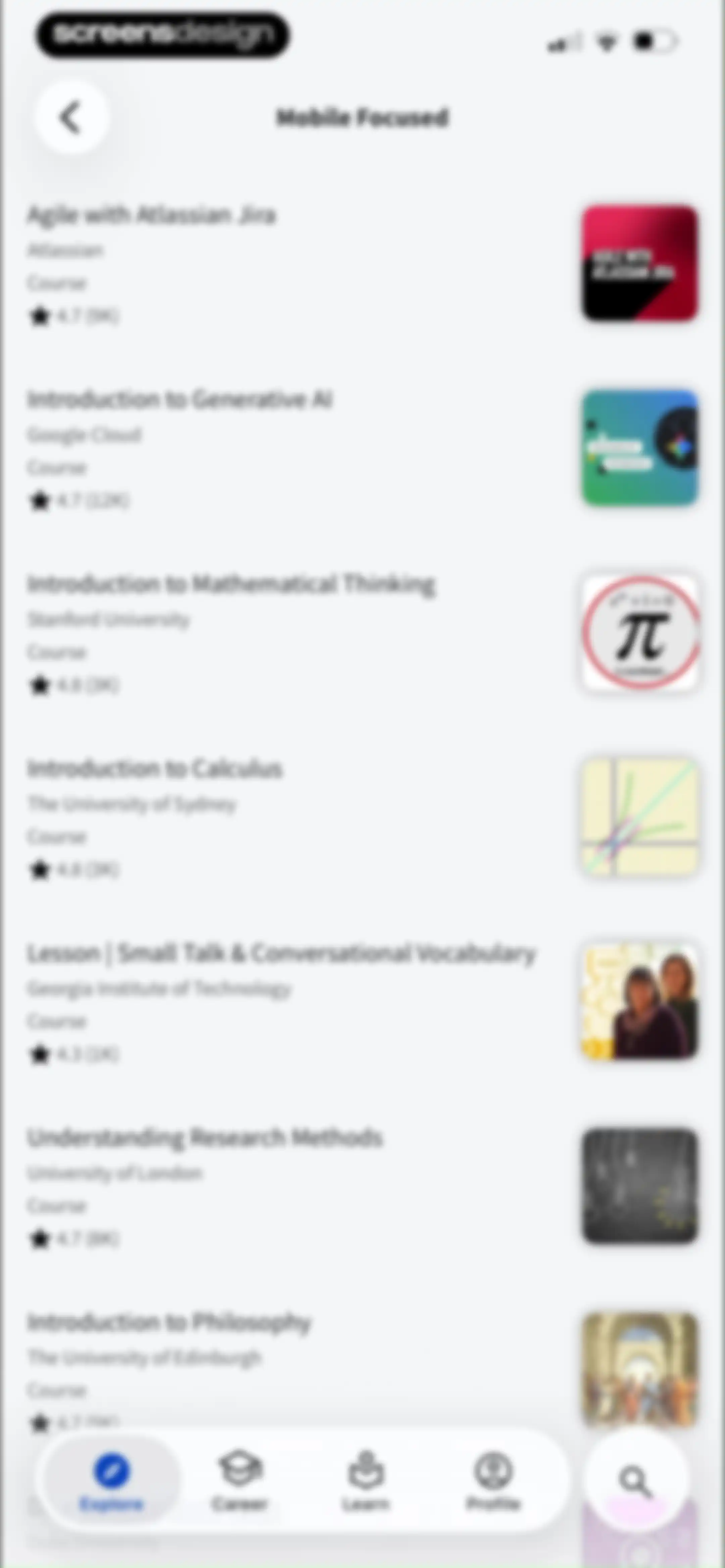 Coursera: Grow your career screen 60