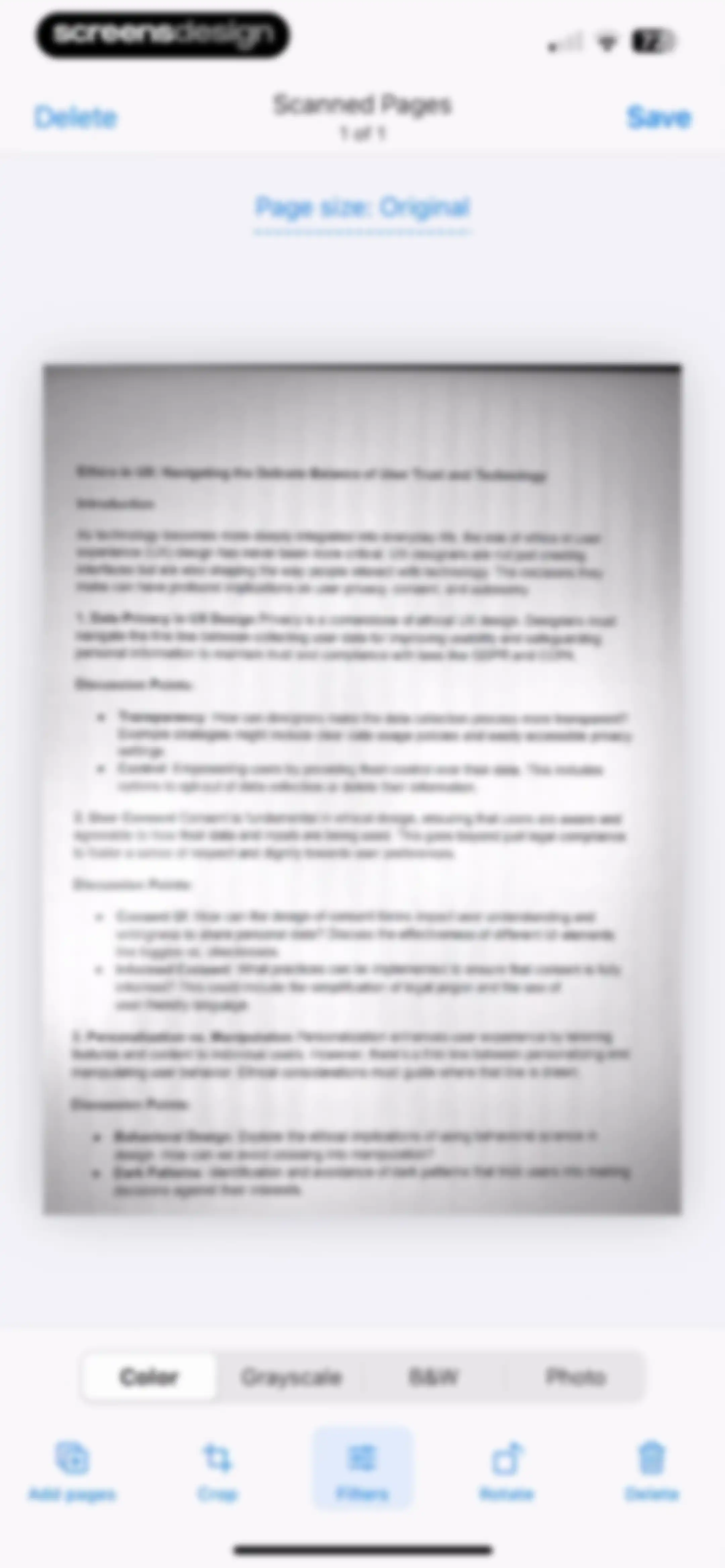 Scanner App. JPG, Photo to PDF screen 20