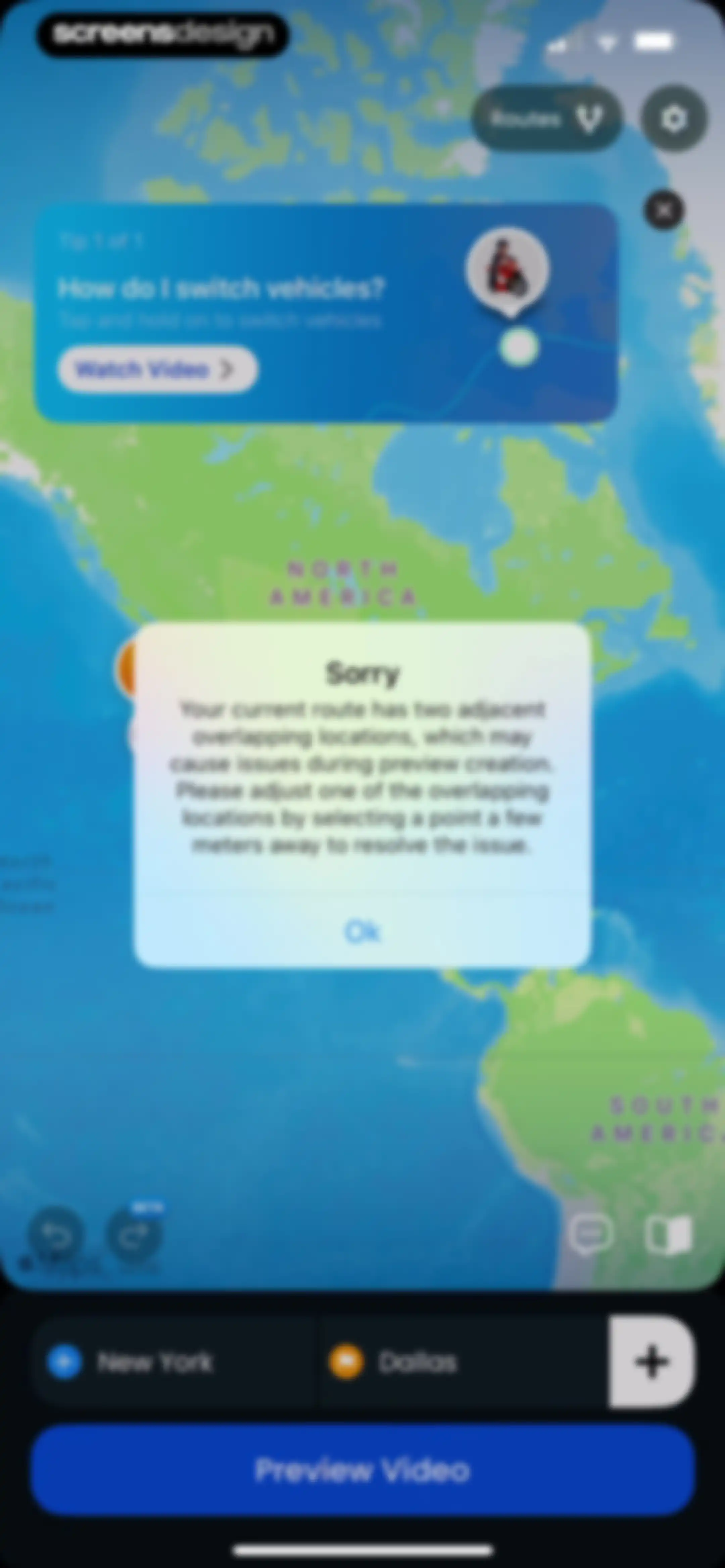 TravelAnimator: Journey Route screen 67