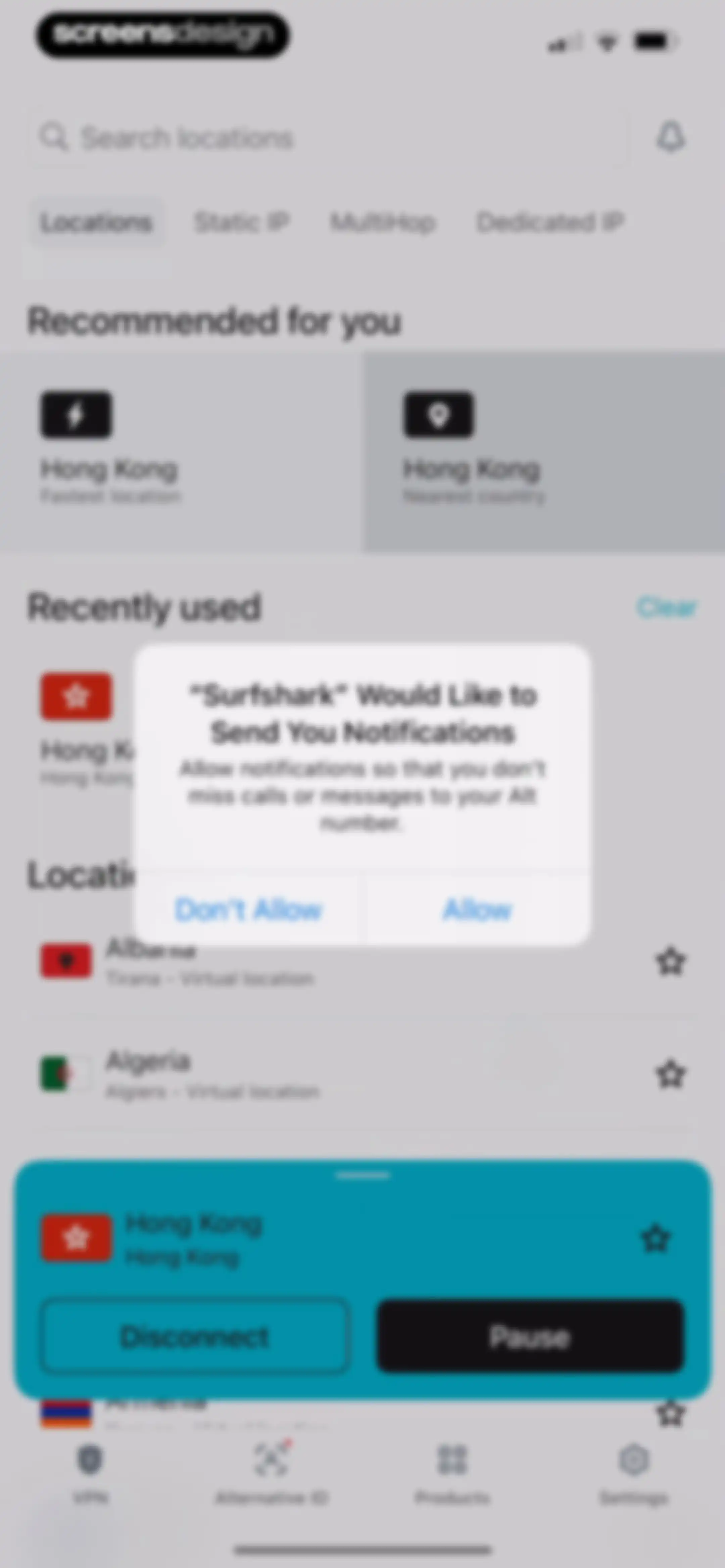 Surfshark VPN: Fast VPN App screen 39