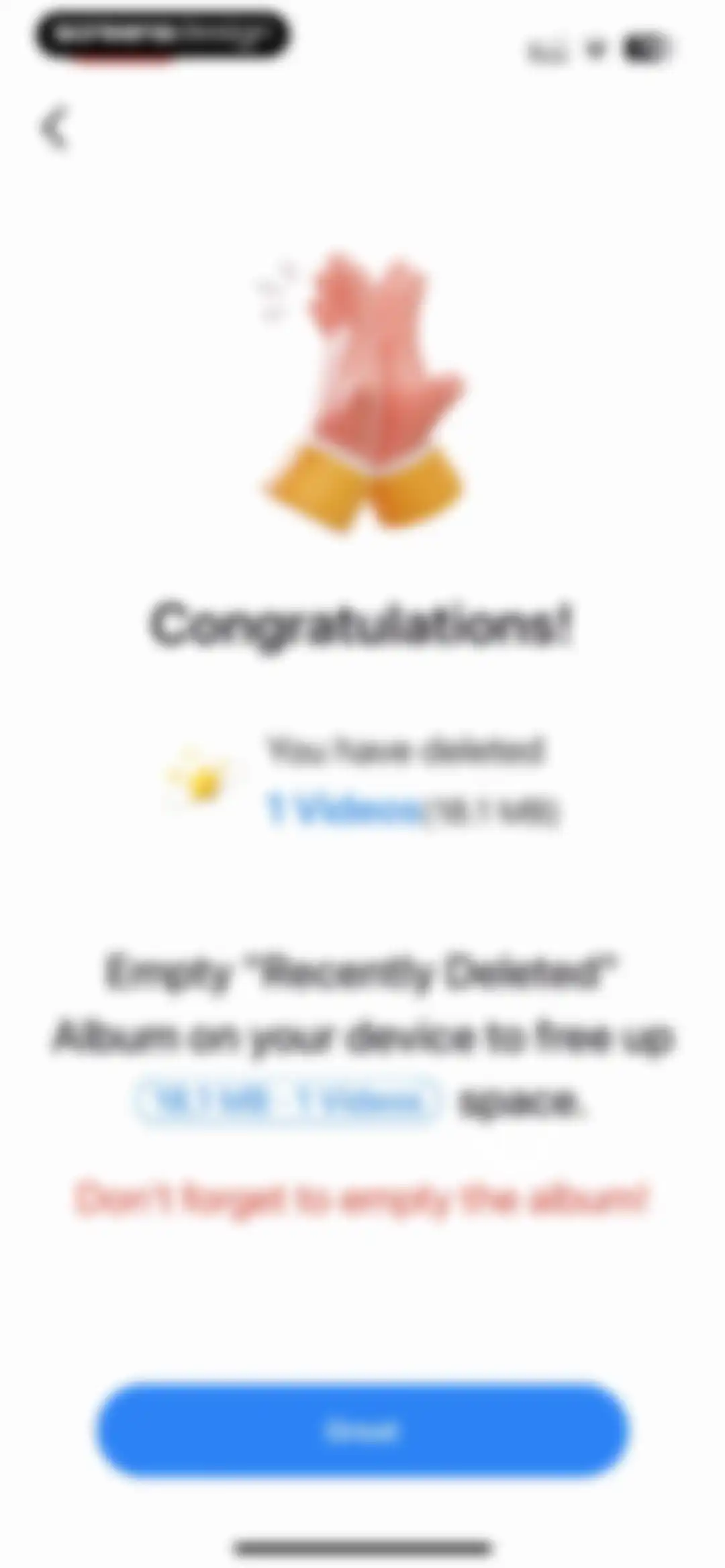 Cleaner Suite:Clean up Storage screen 44