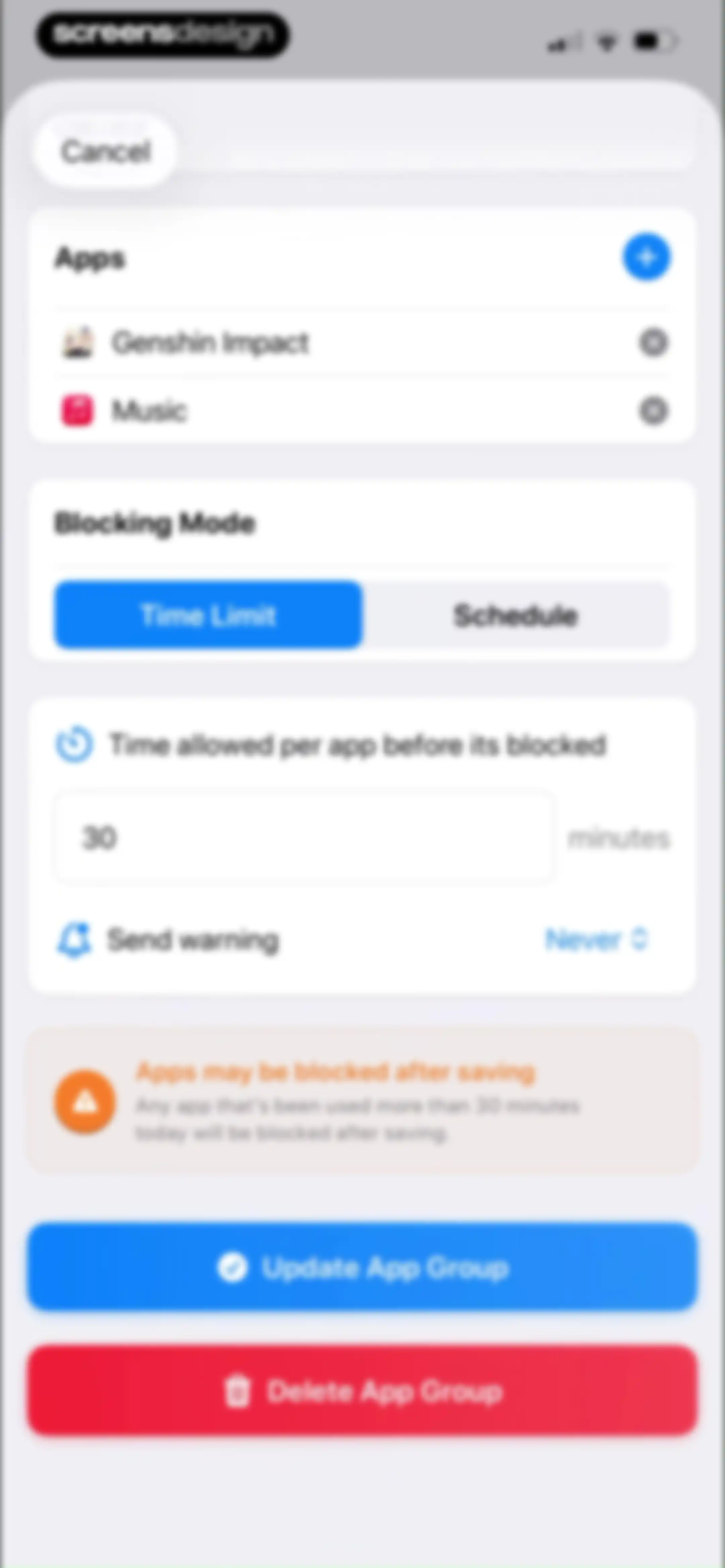 Friend Controls: Screen Time screen 38