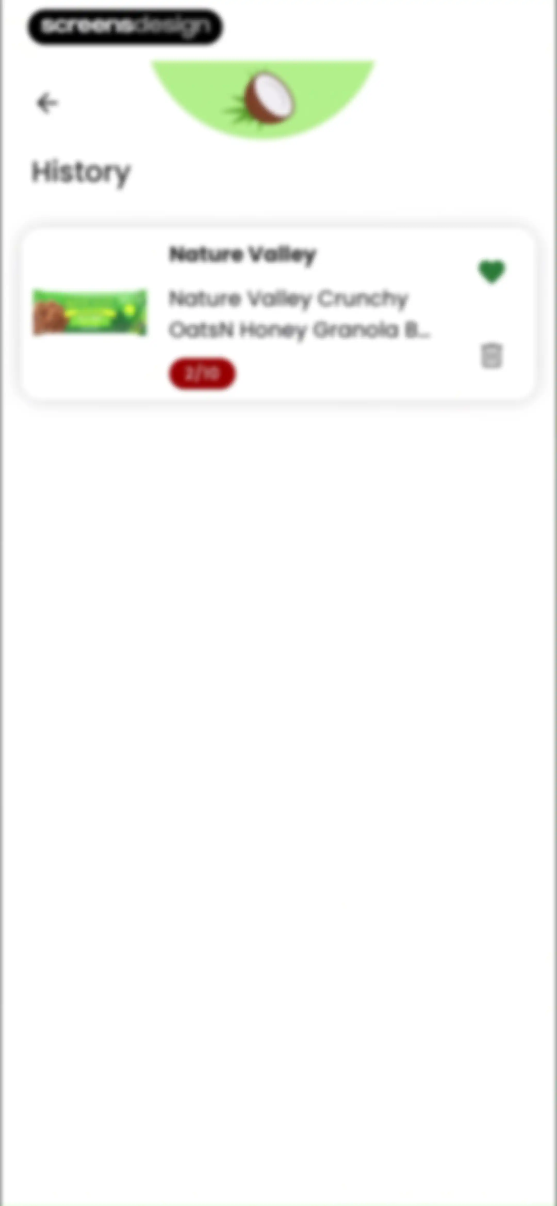Diabetes food tracker - Gococo screen 159