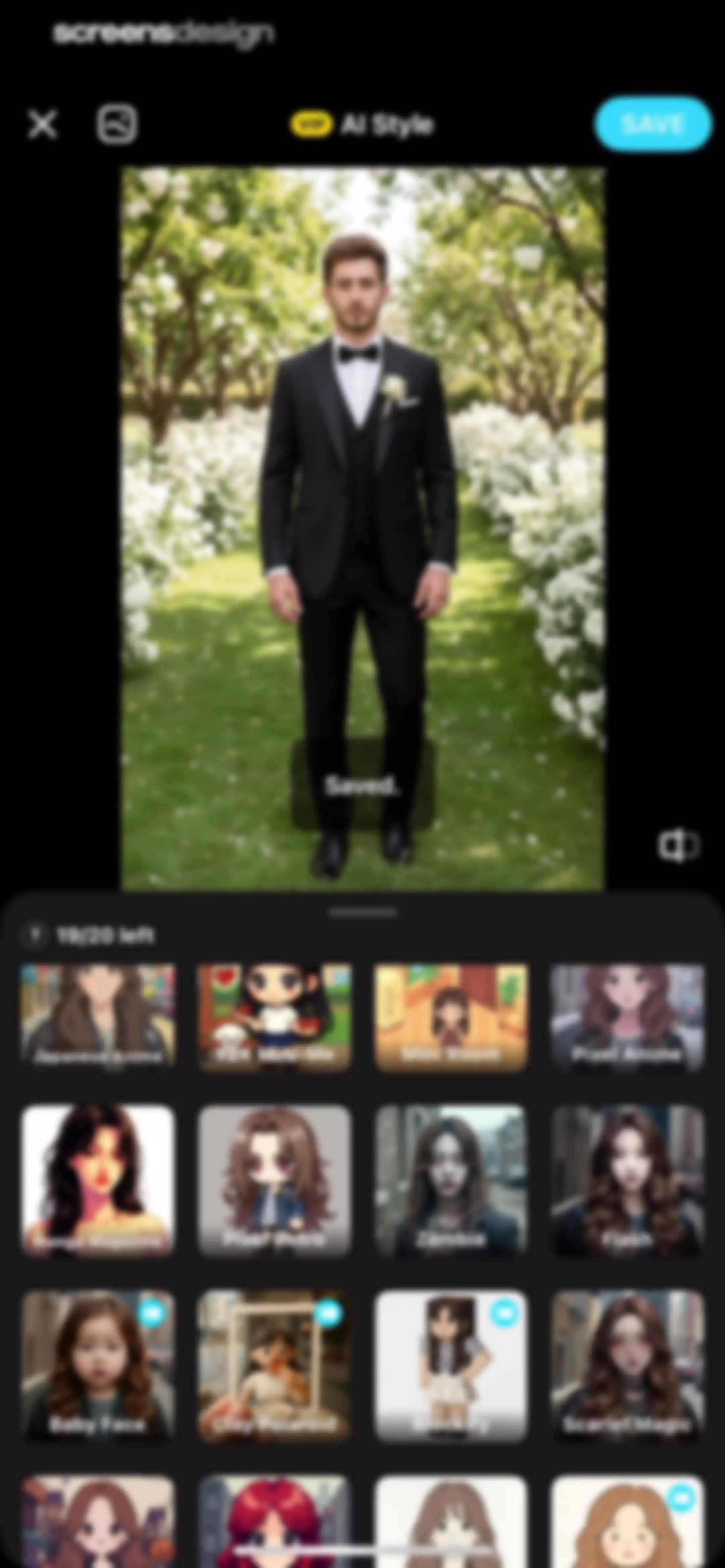 SNOW - AI Profile screen 166