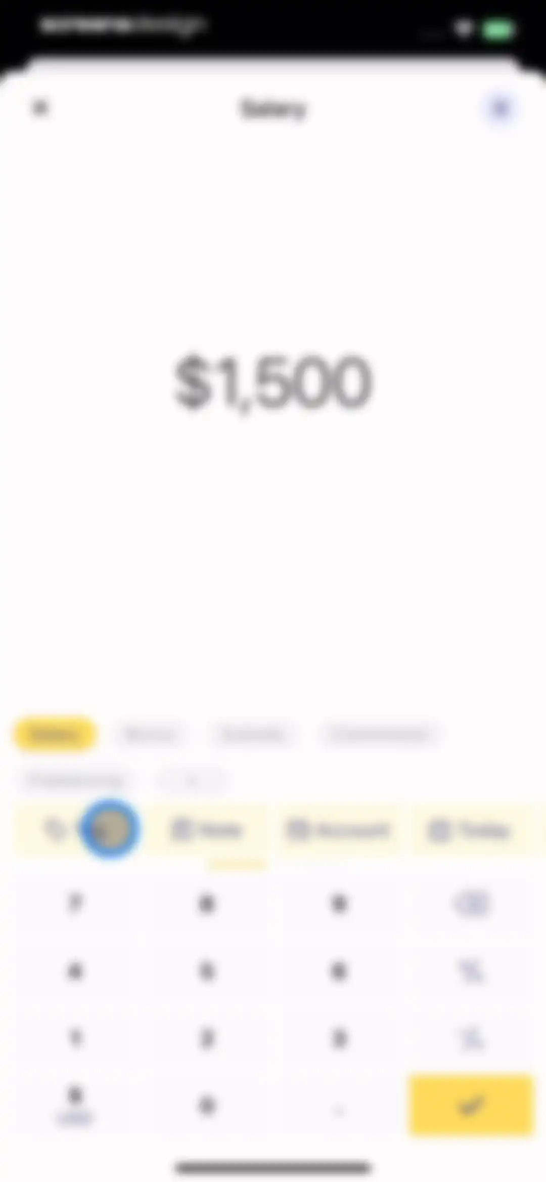 Budget app - spending tracker screen 18