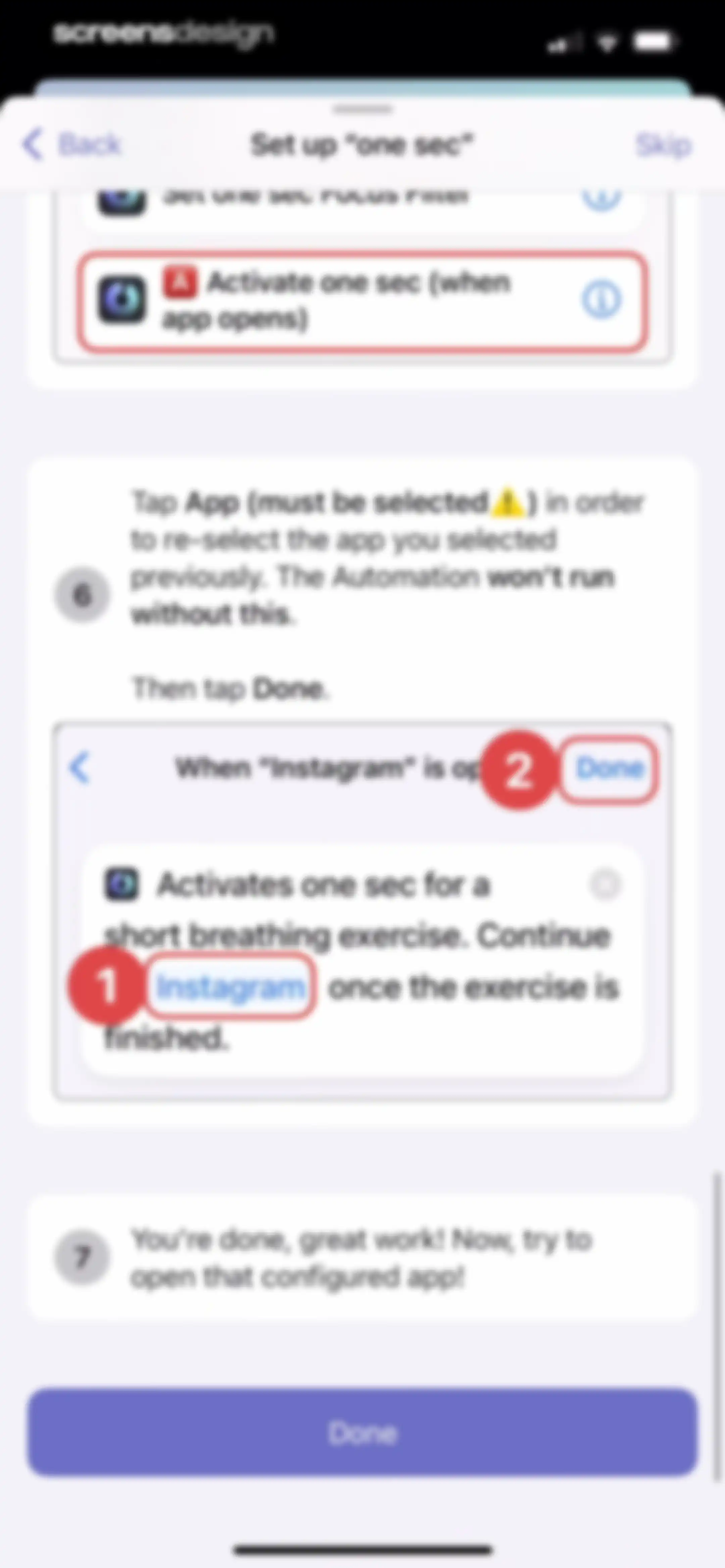 one sec | screen time + focus screen 41