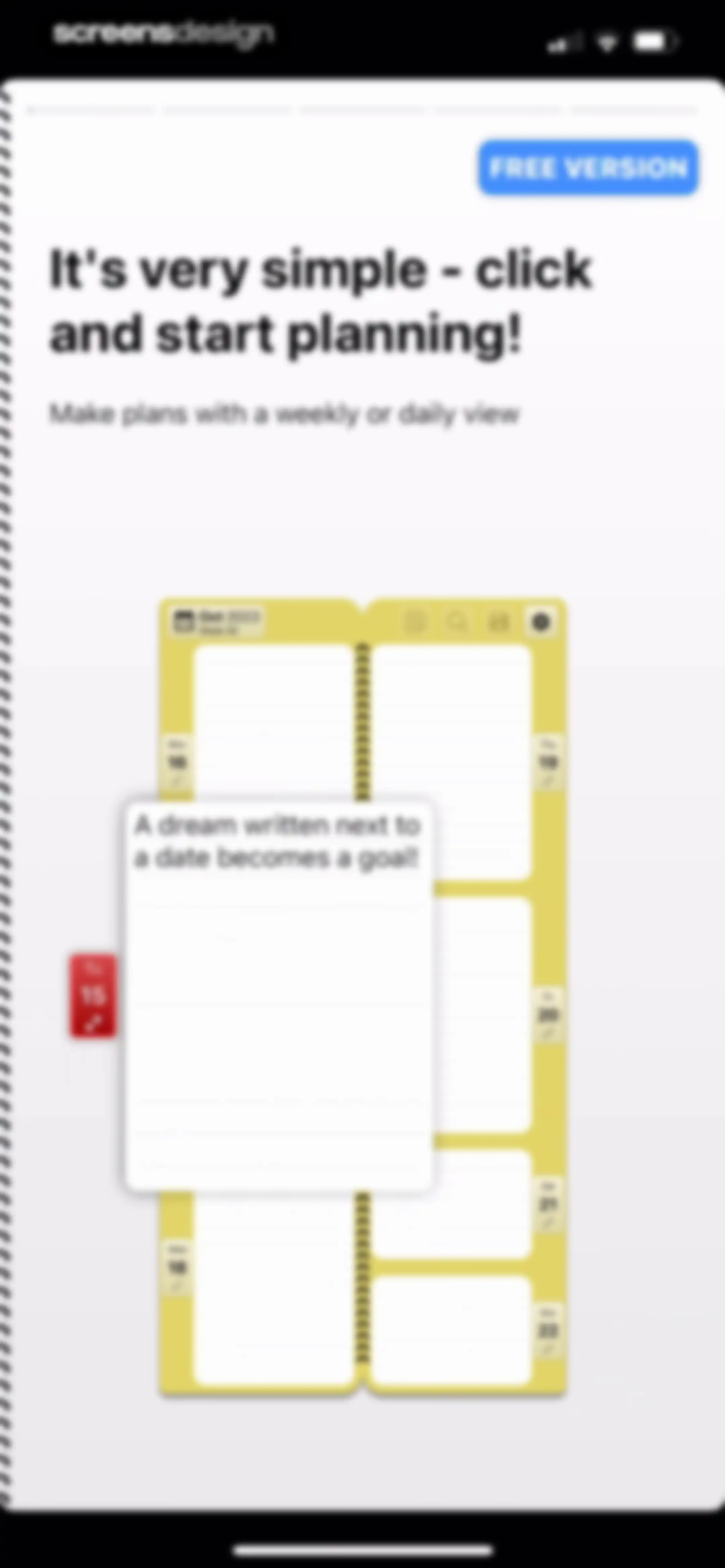 Weekly Planner - Diary, Notes screen 3