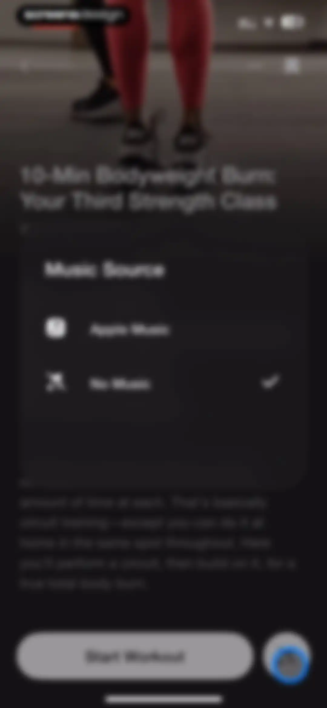 Nike Training Club screen 22