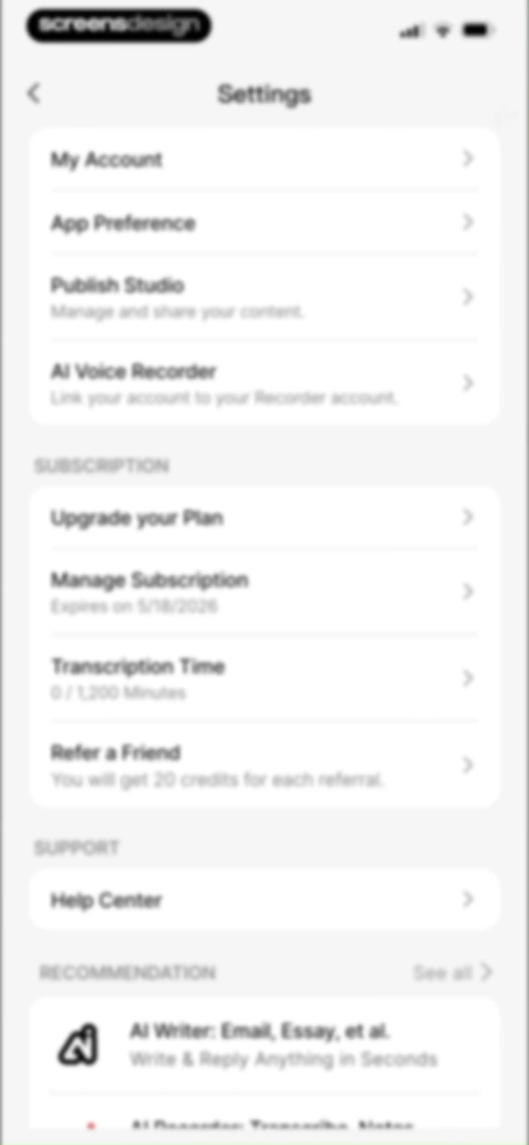 HyNote: AI Note Taker, Summary screen 97