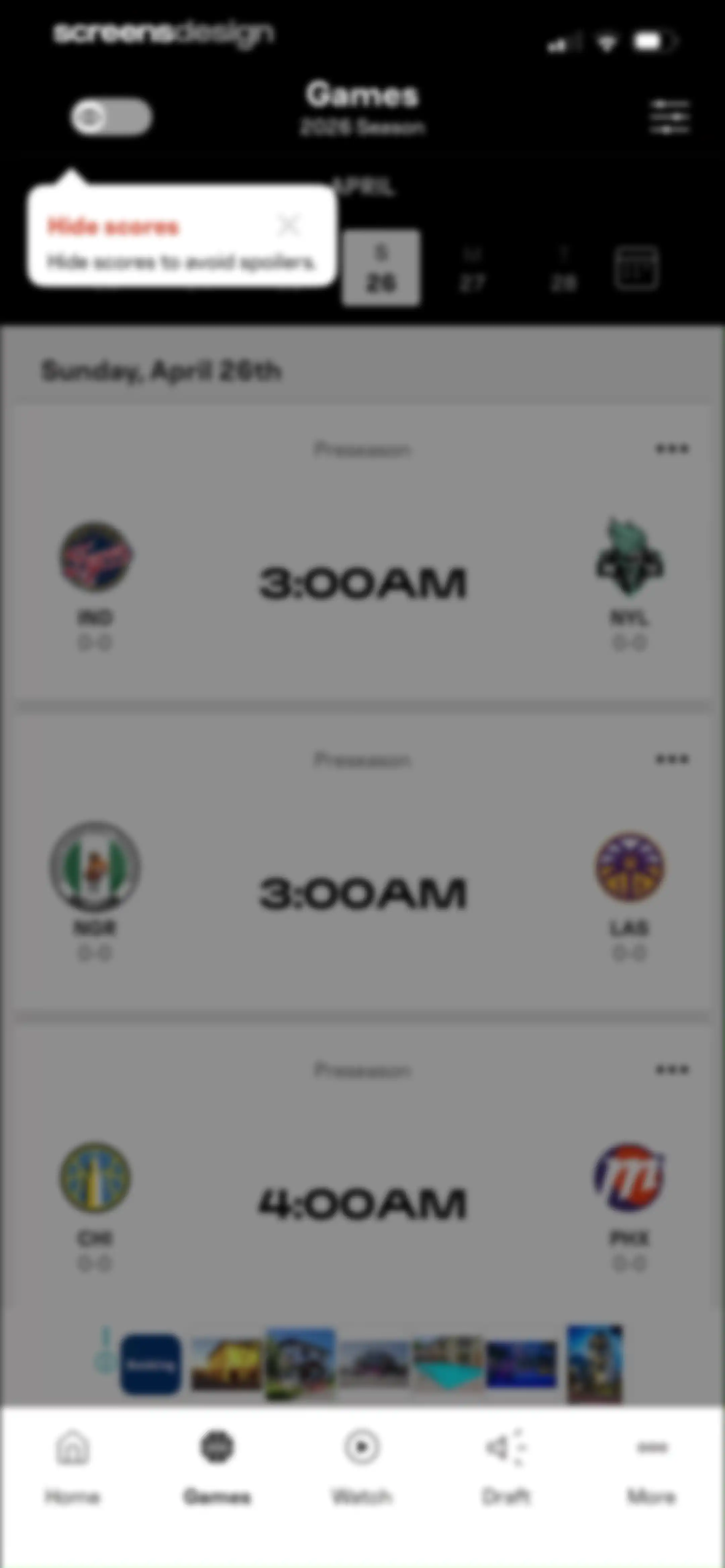 WNBA: Live Games & Scores screen 55