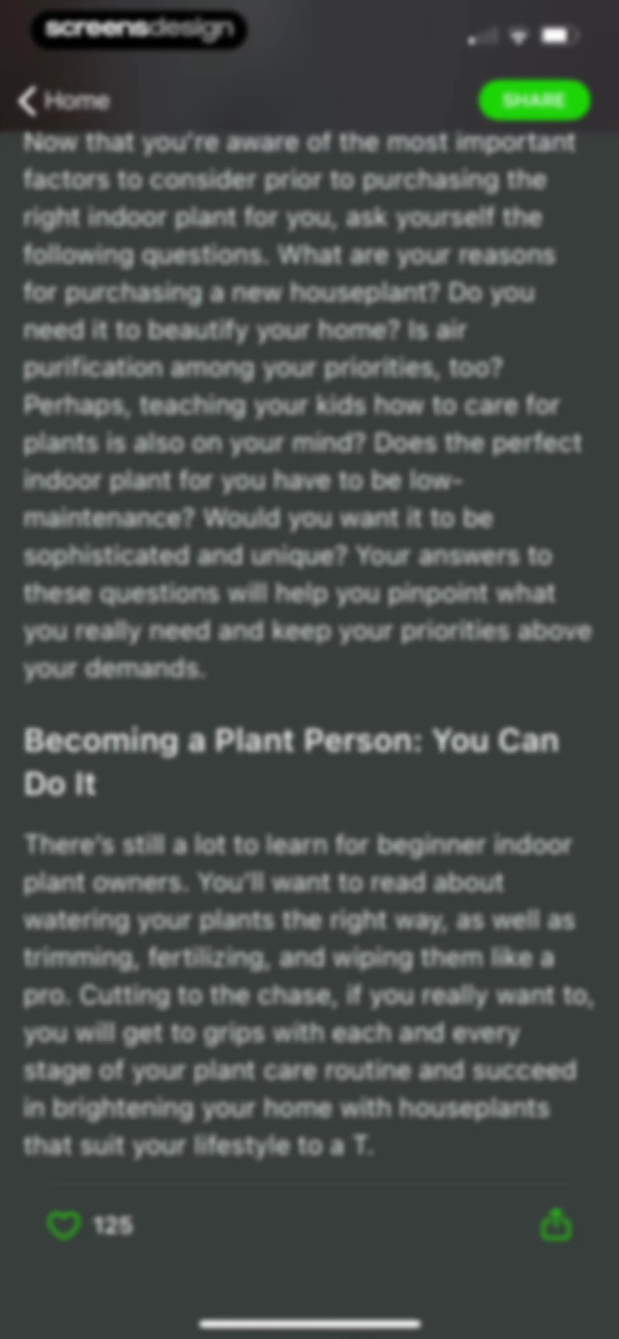 Plant Identifier & Care App screen 96