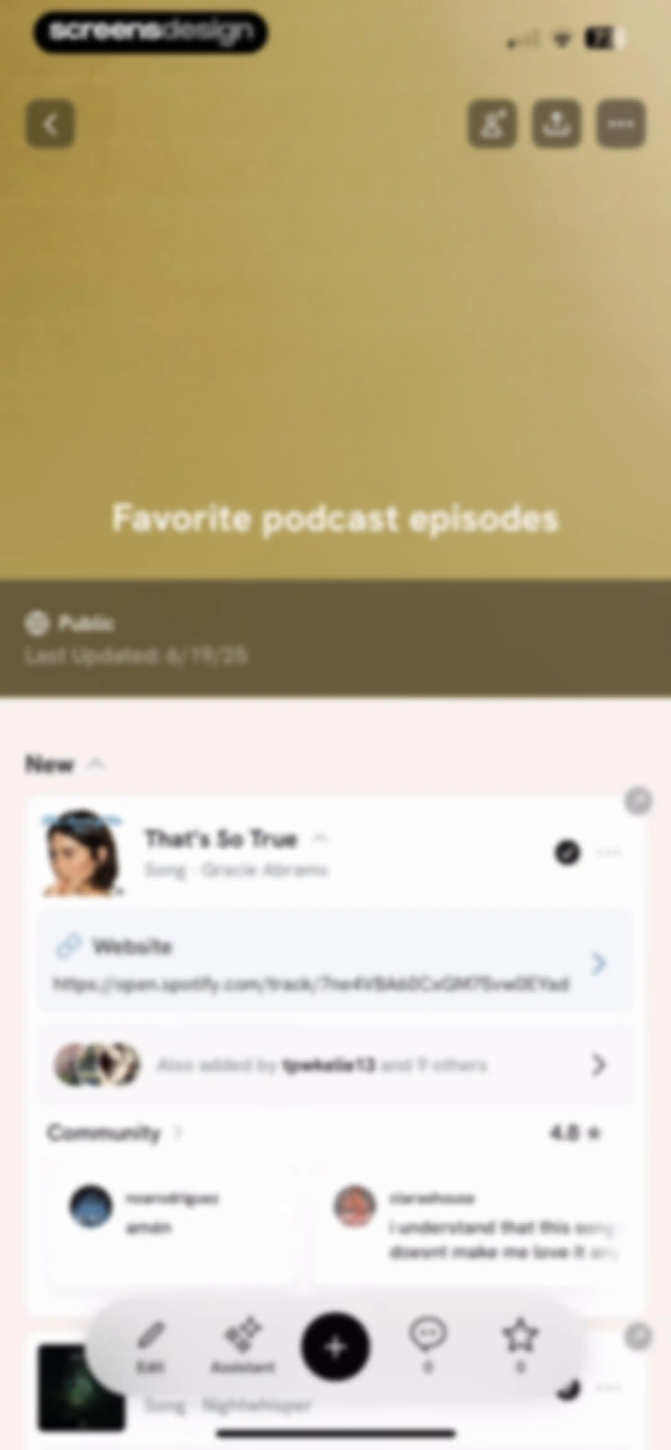 Hypelist: Create & Share Lists screen 109