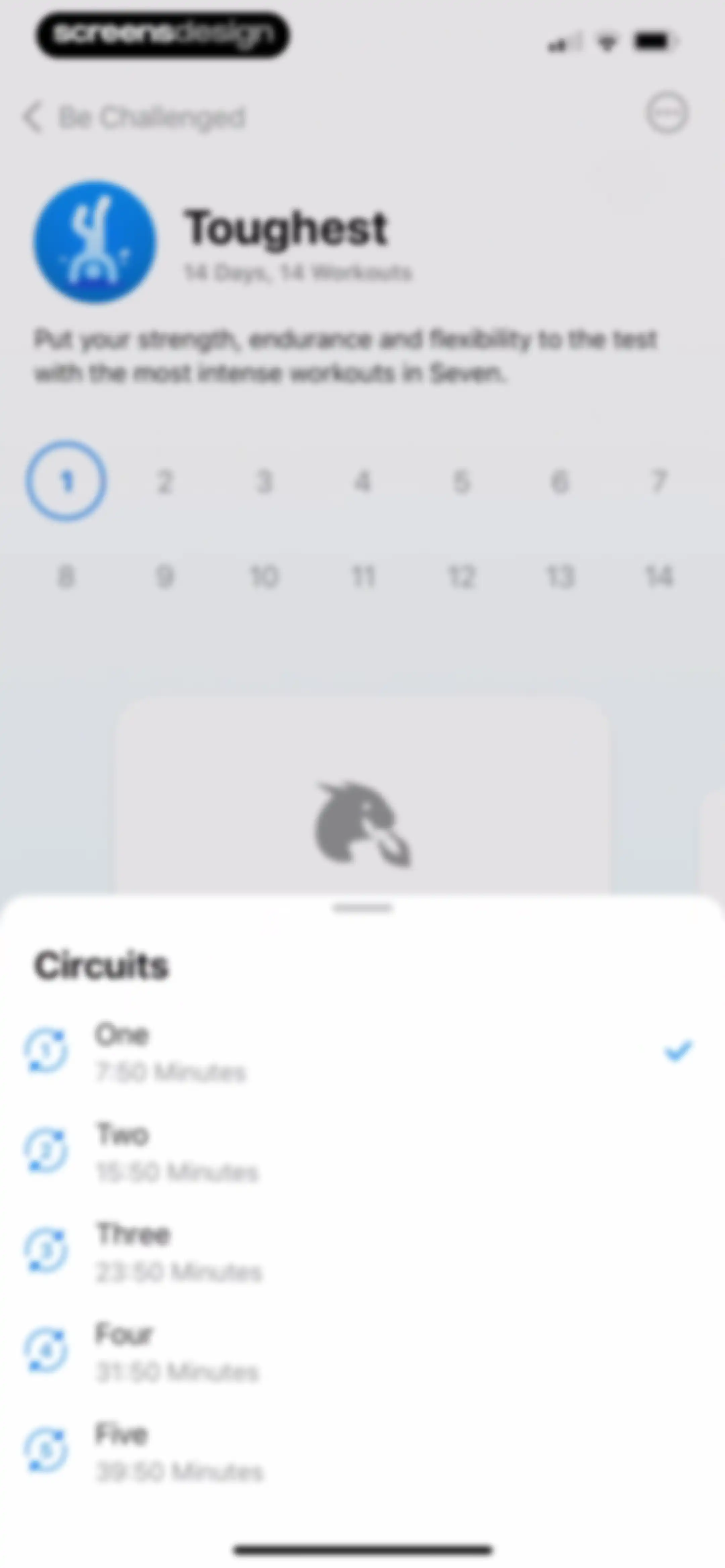 Seven: 7 Minute Workout screen 85
