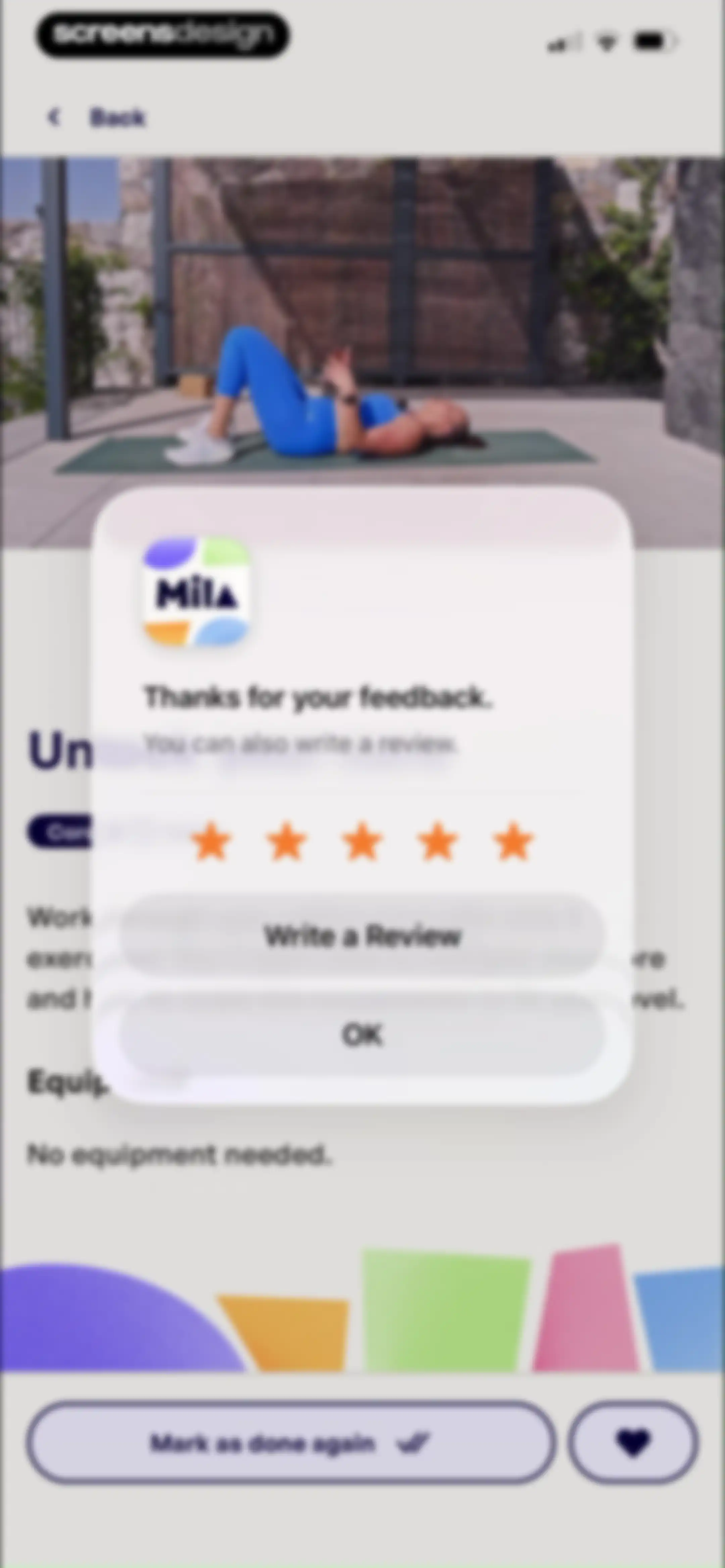 Mila: Home Workout & Fitness screen 35