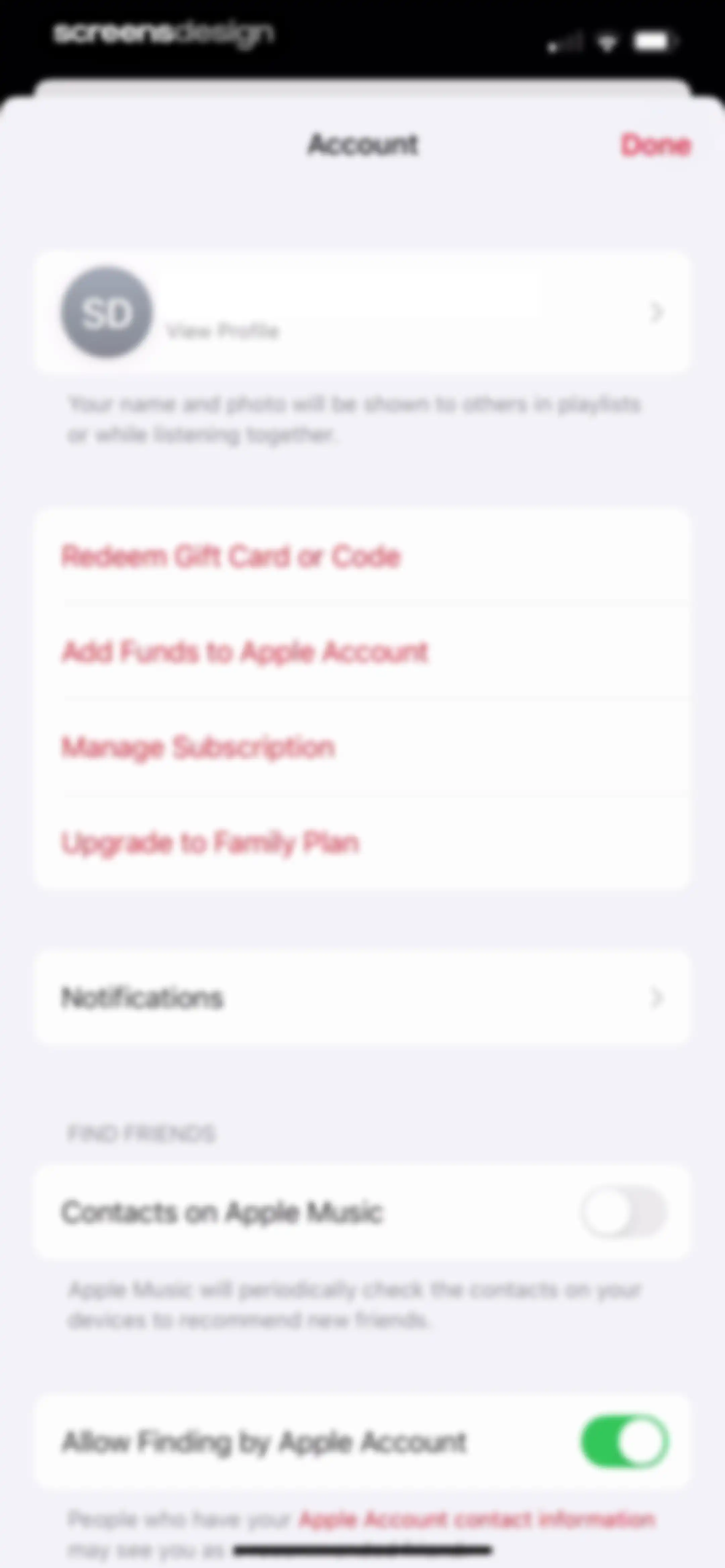 Apple Music screen 153
