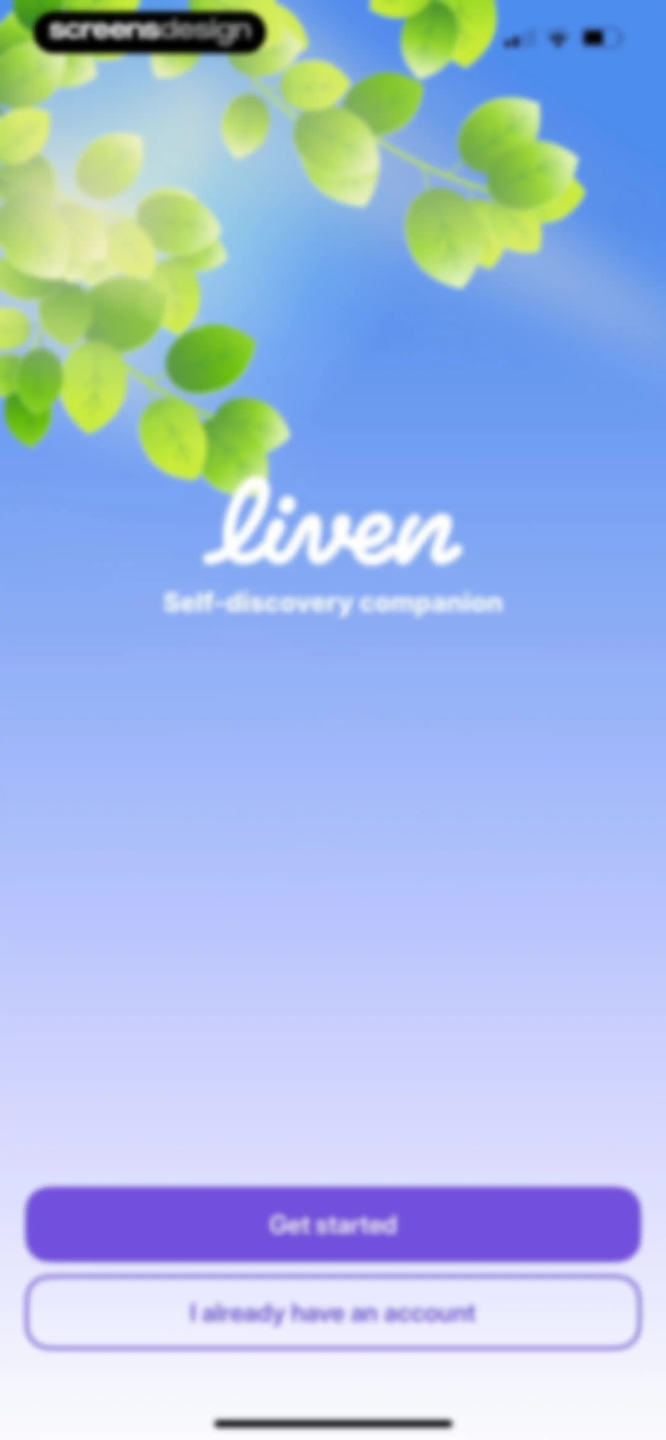 Liven: Discover yourself screen 2