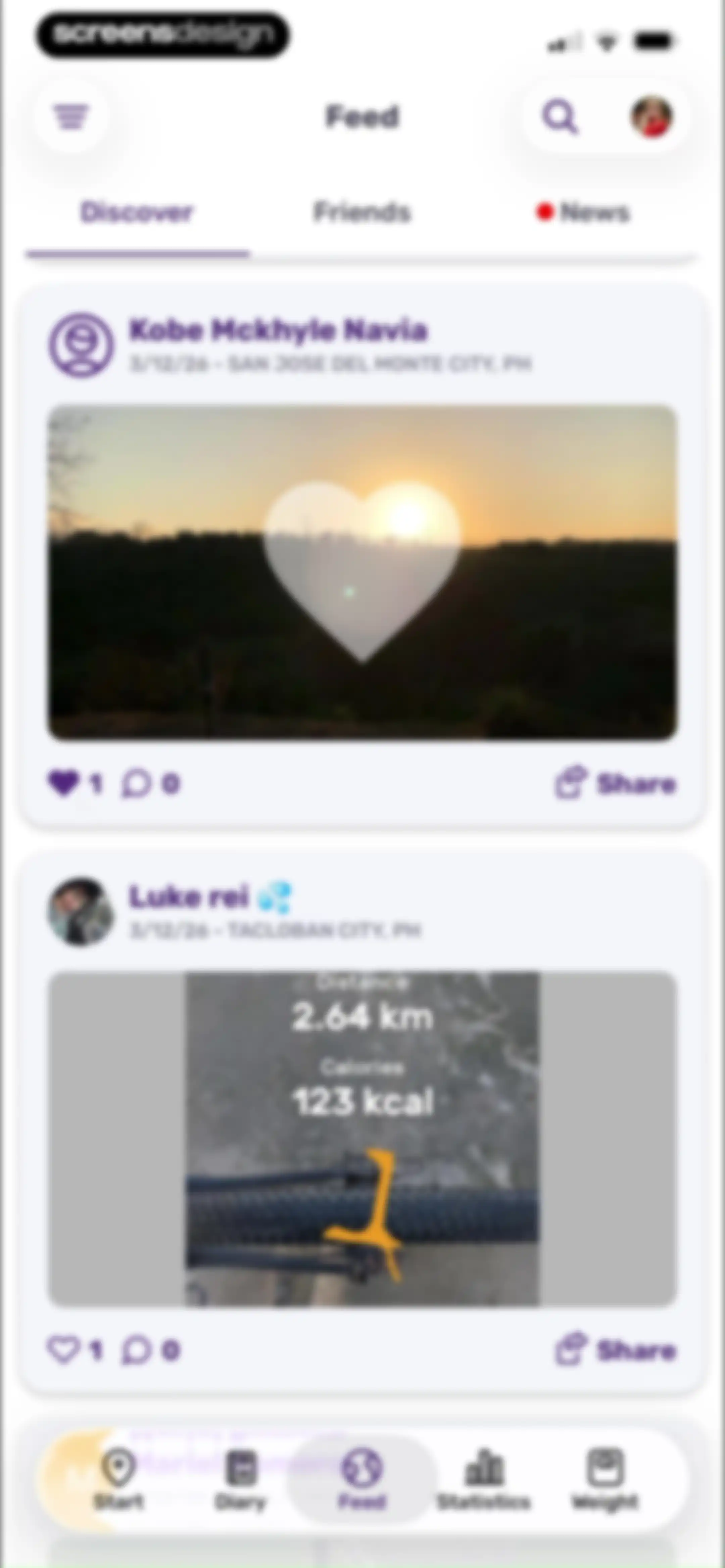 Running Tracker App – FITAPP screen 117