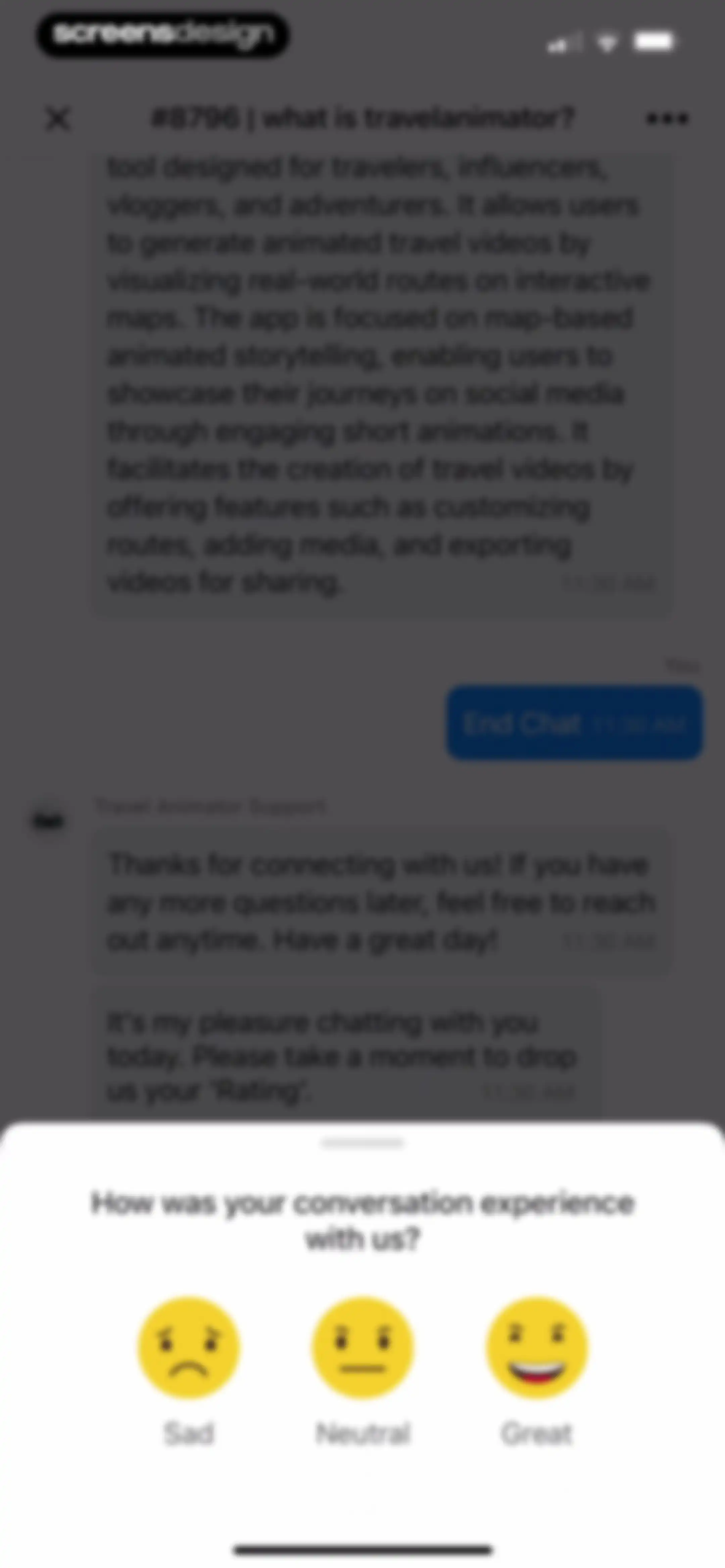 TravelAnimator: Journey Route screen 53