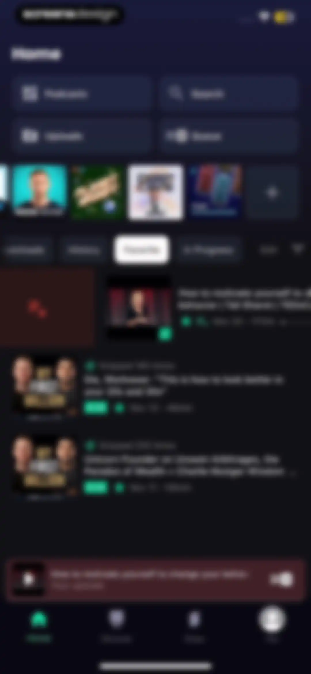 Snipd | AI Podcast Player screen 126