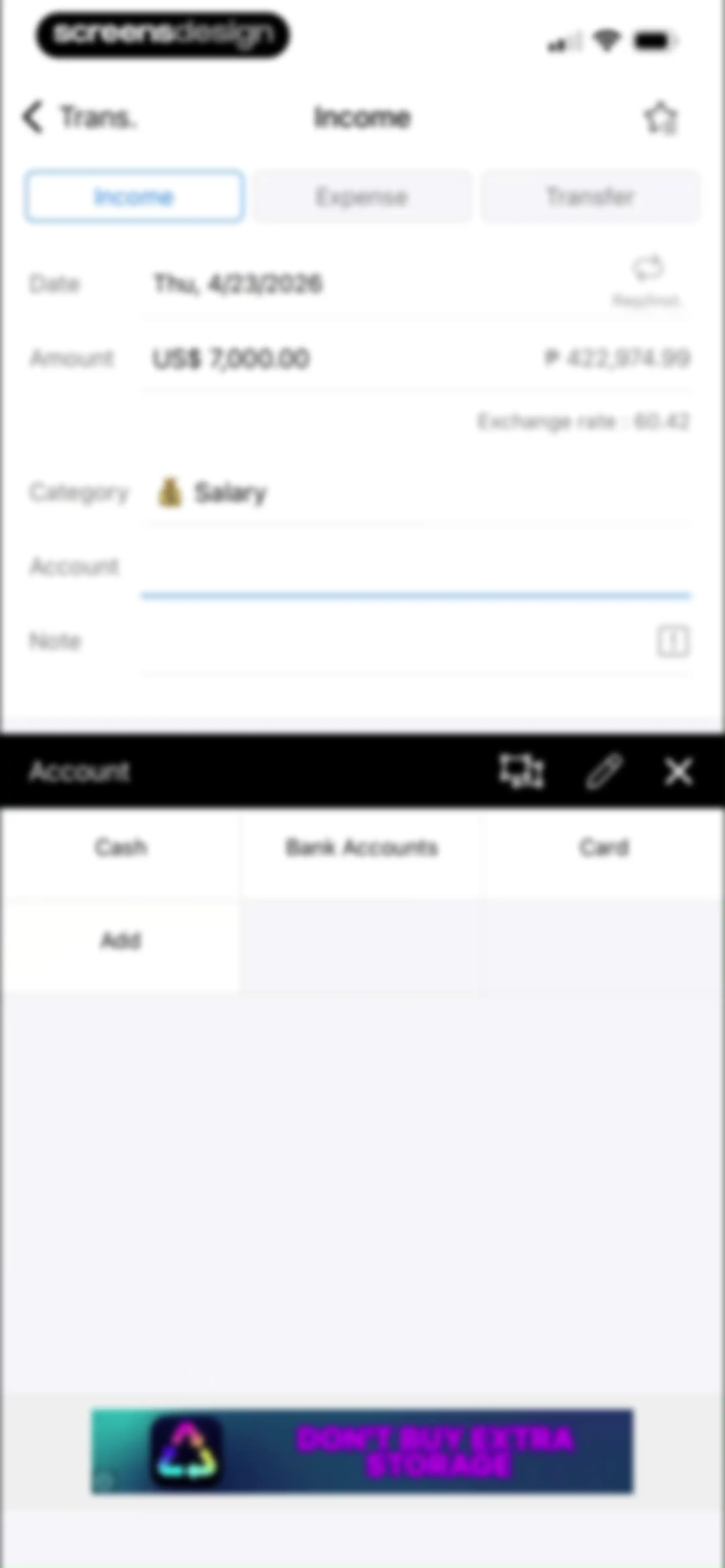 Money Manager Expense & Budget screen 17