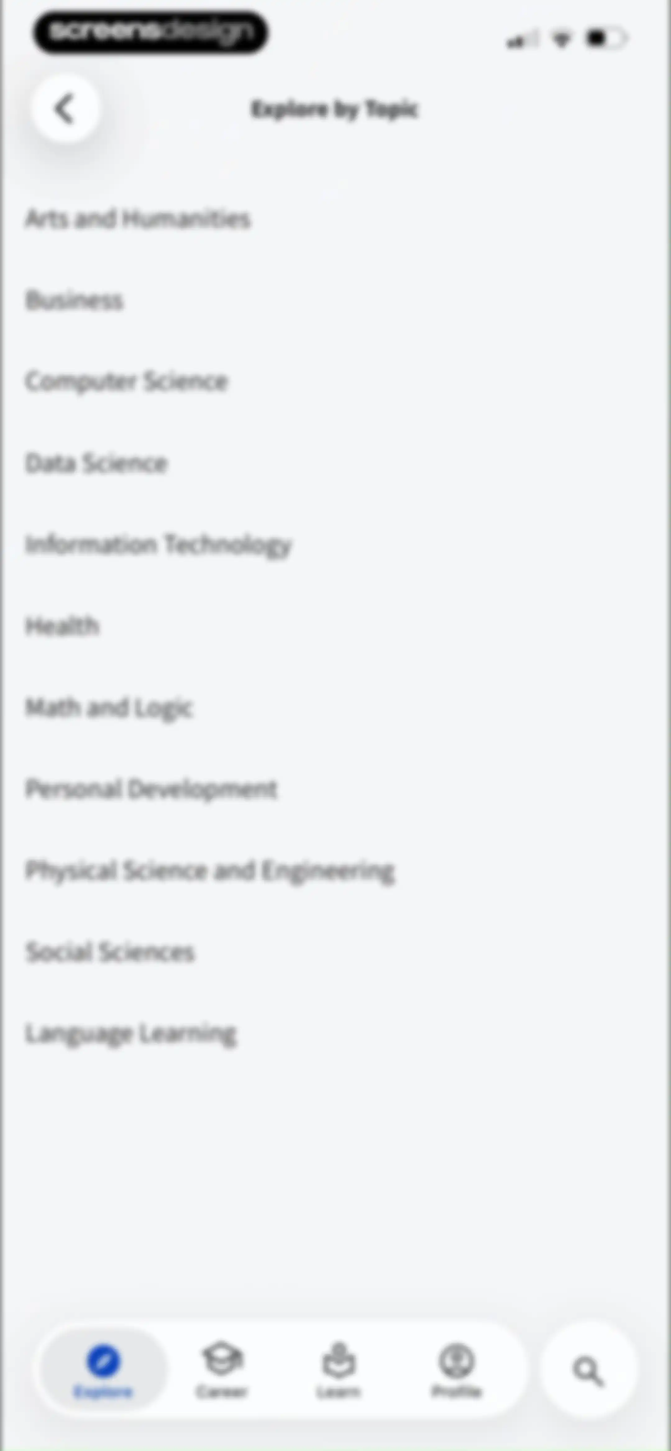 Coursera: Grow your career screen 6