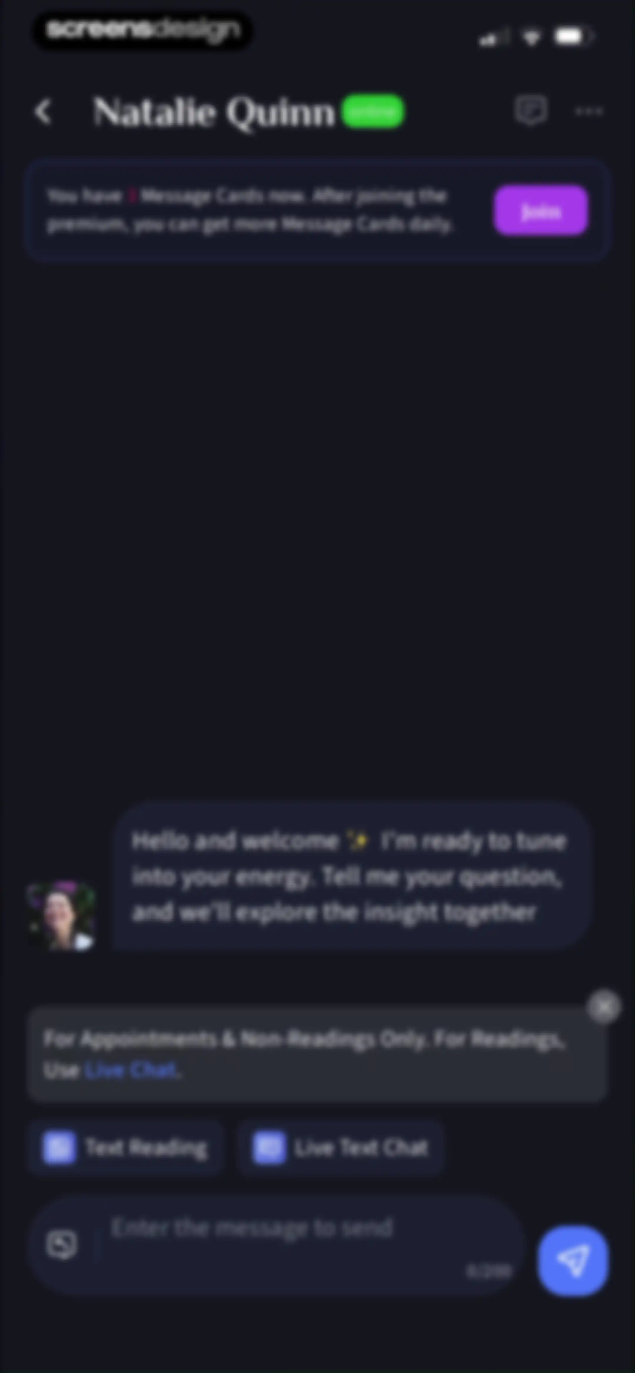 HealTalk - Text Reading screen 21