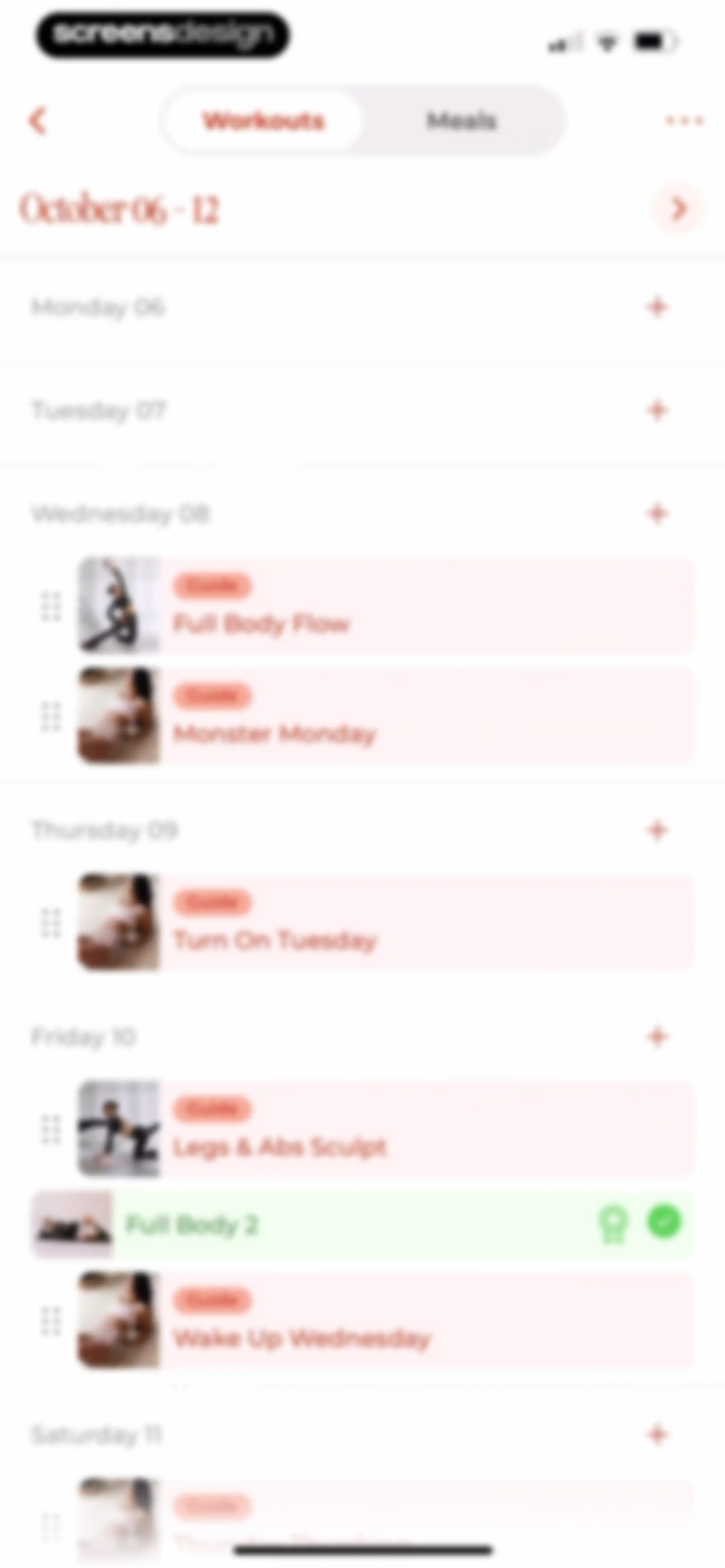 WeGLOW: Home Workout for Women screen 203