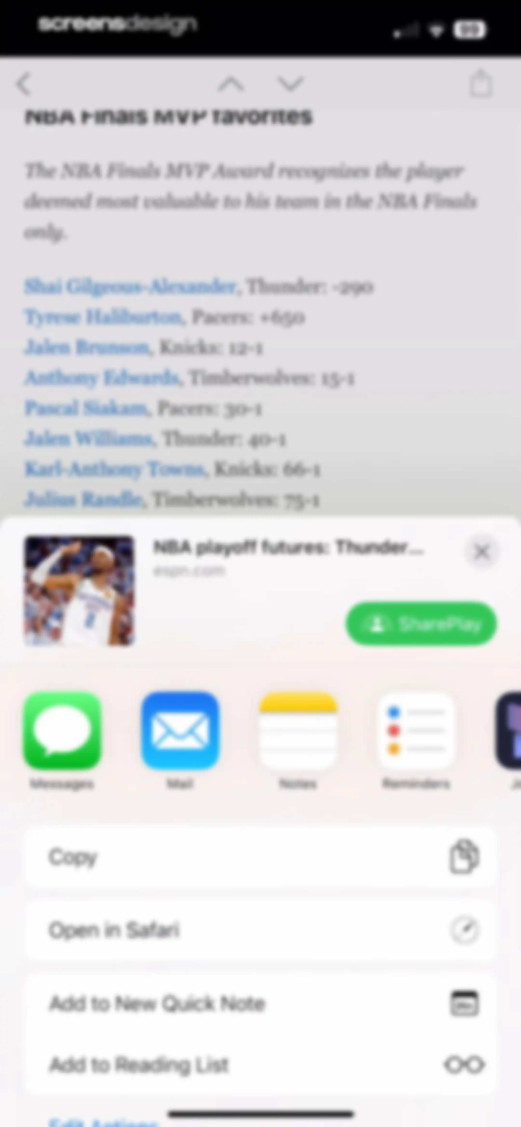 ESPN: Live Sports & Scores screen 38