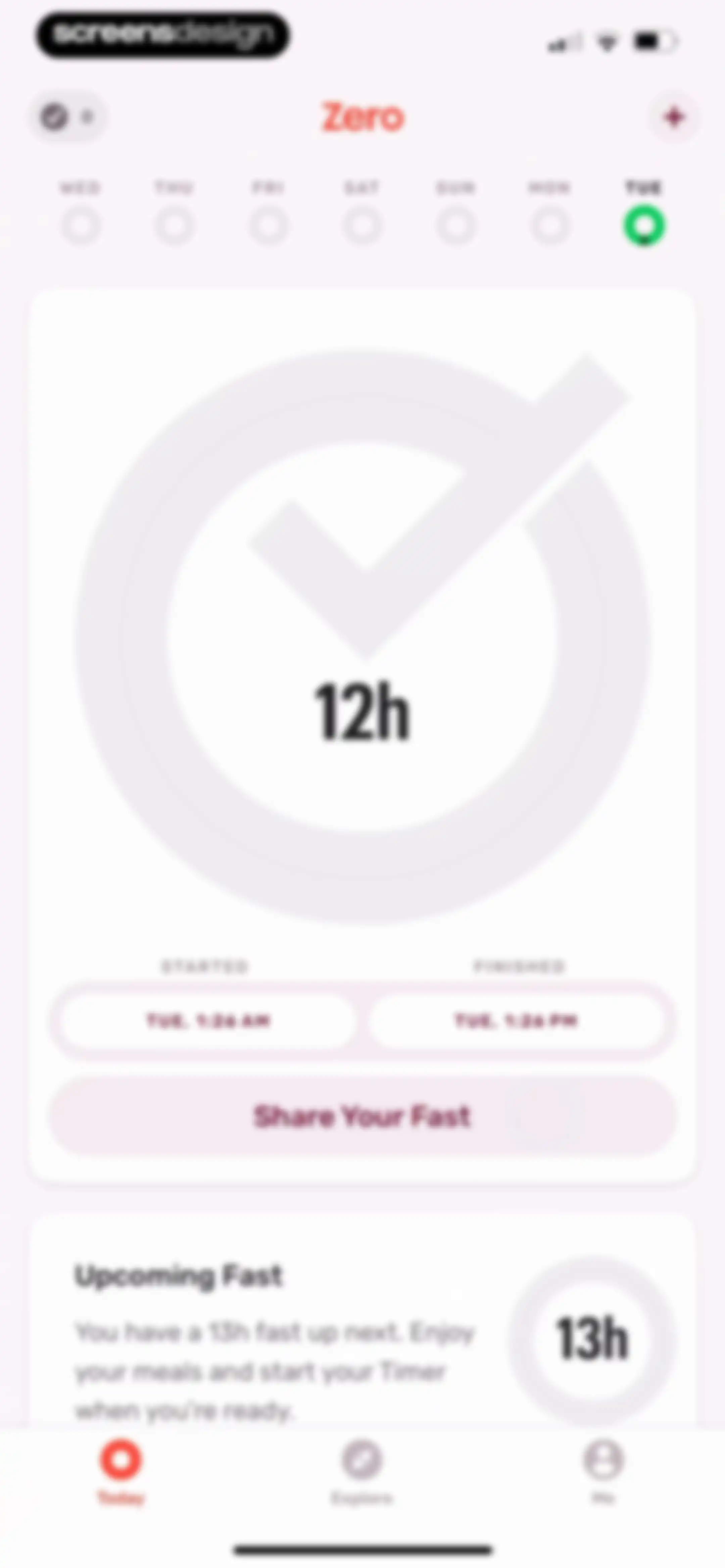Zero: Fasting & Food Tracker screen 46