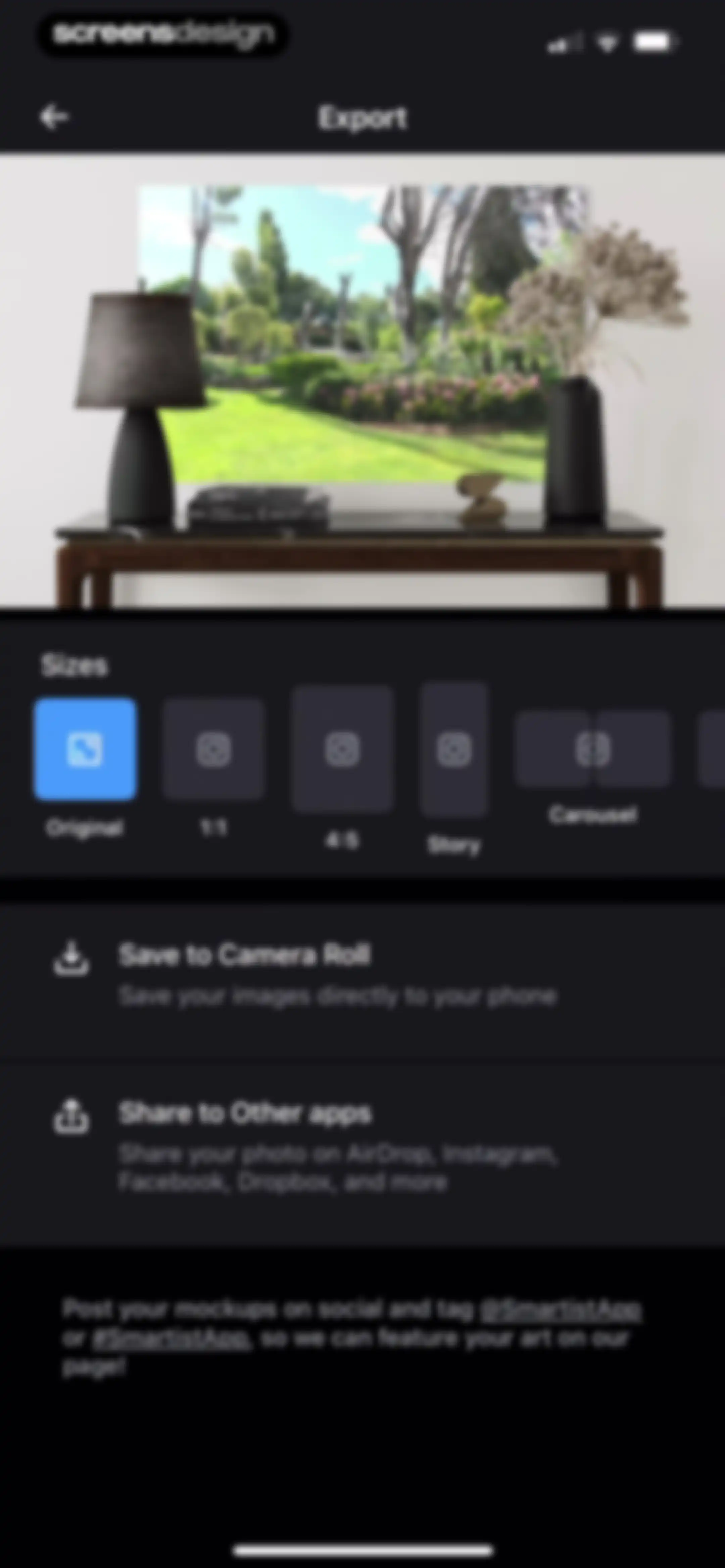 Smartist: Art Preview on Wall screen 36
