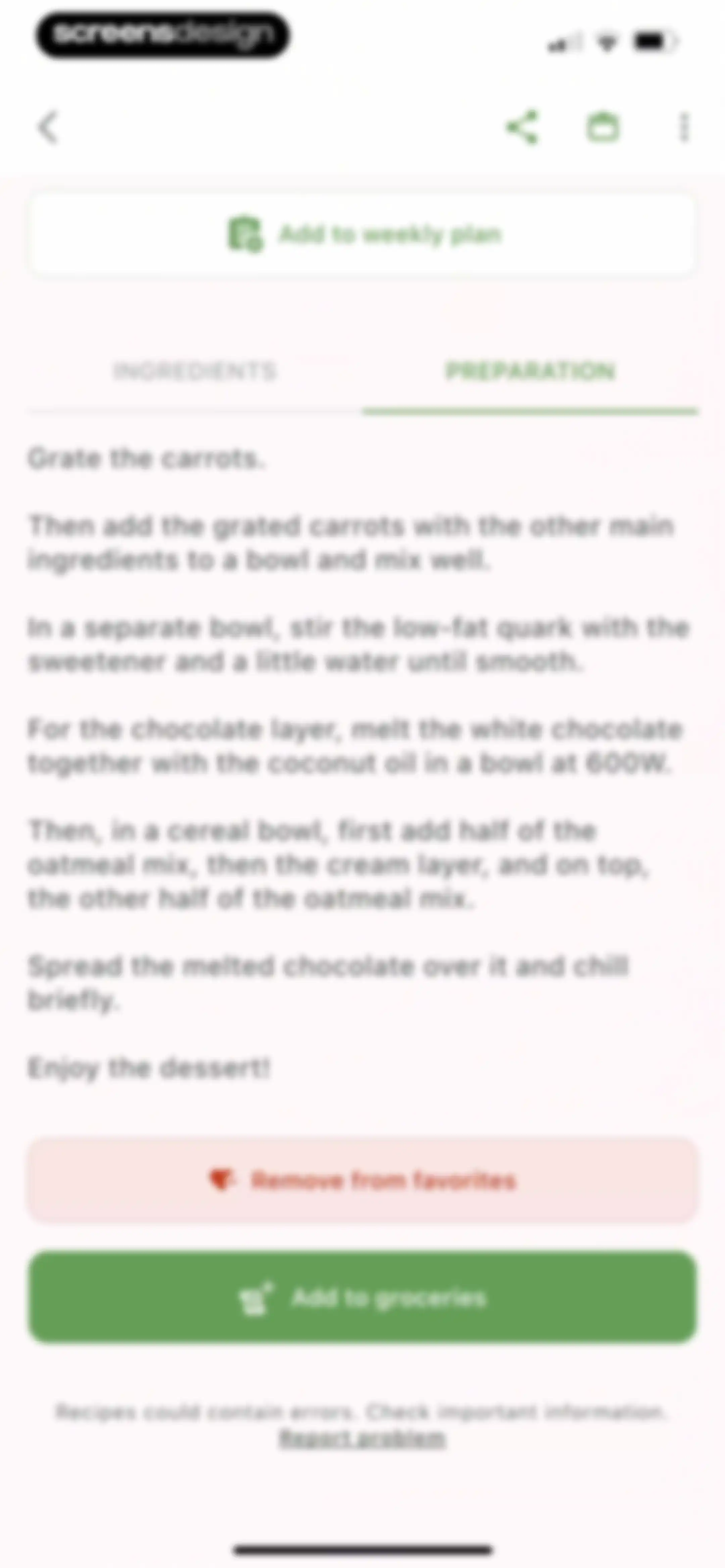 All My Meals - Keep Recipes screen 78