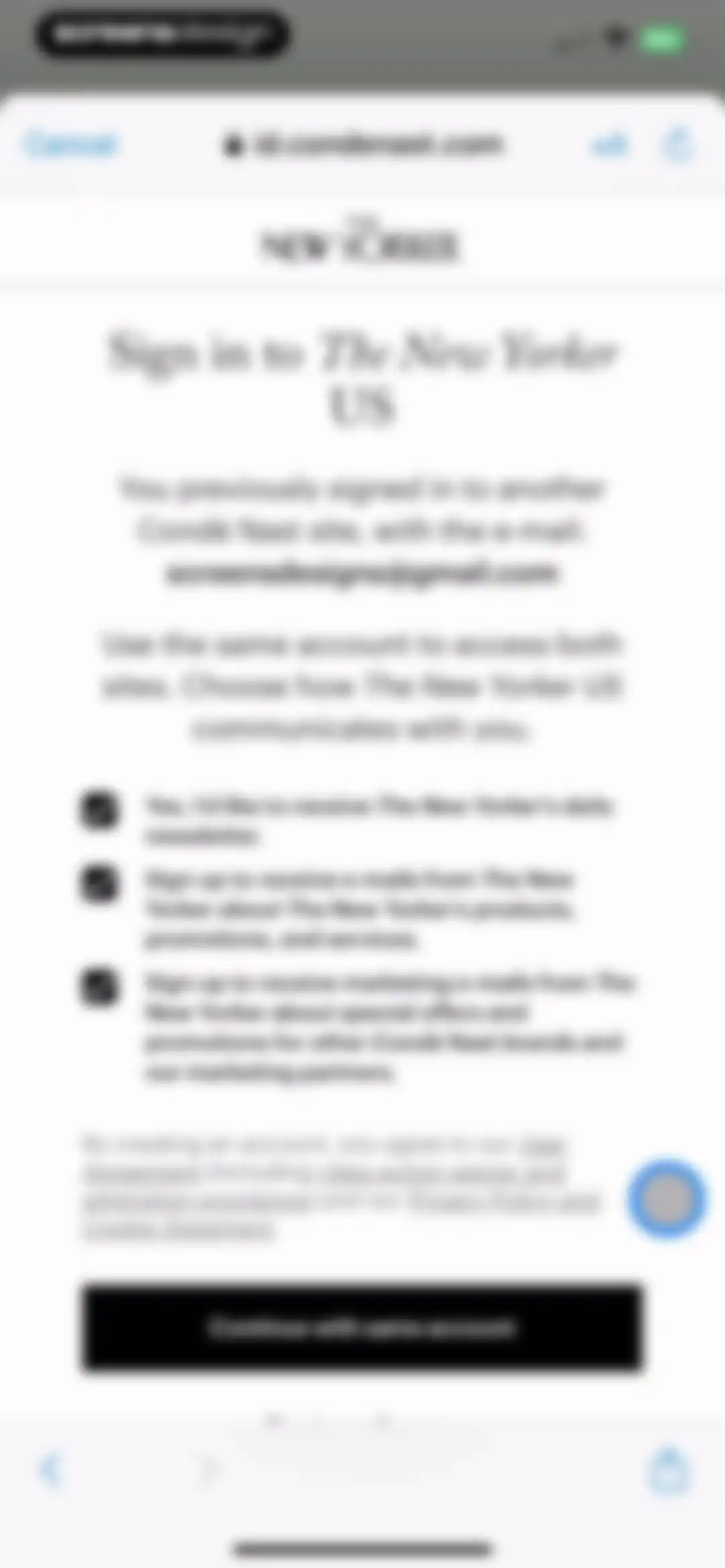 The New Yorker screen 7