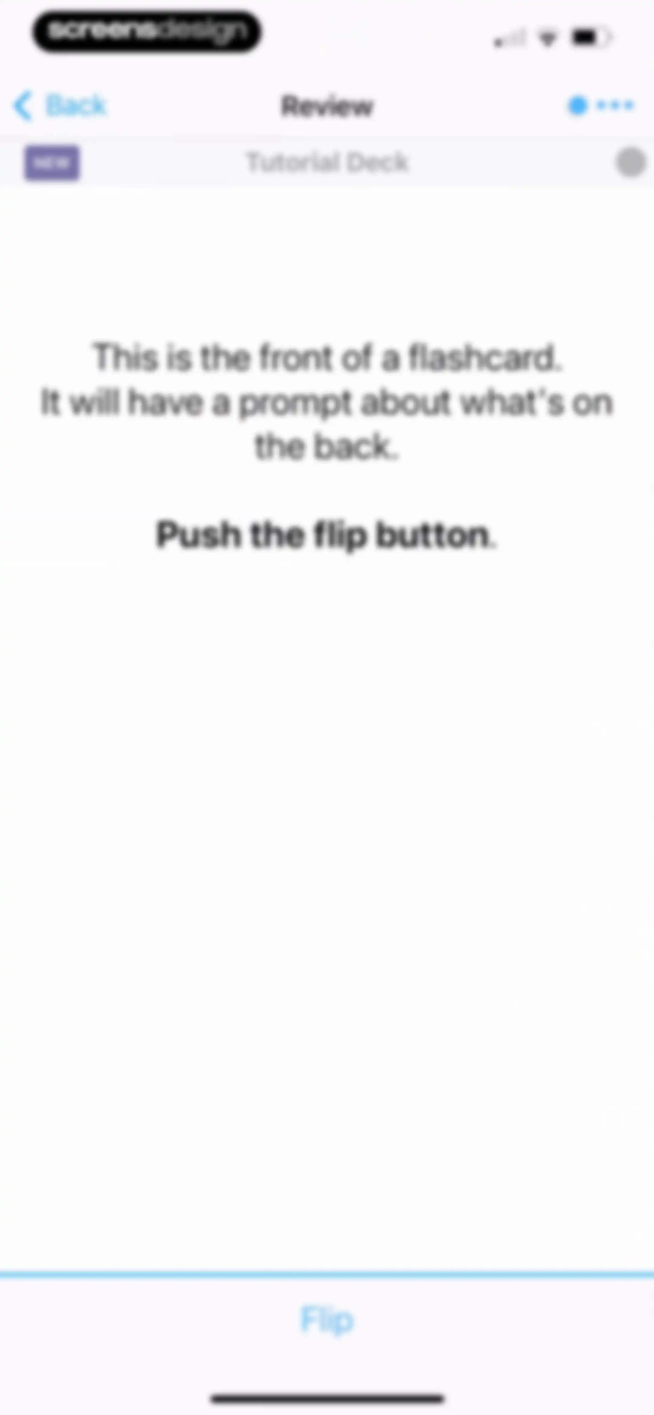 AlgoApp - Flashcards screen 8
