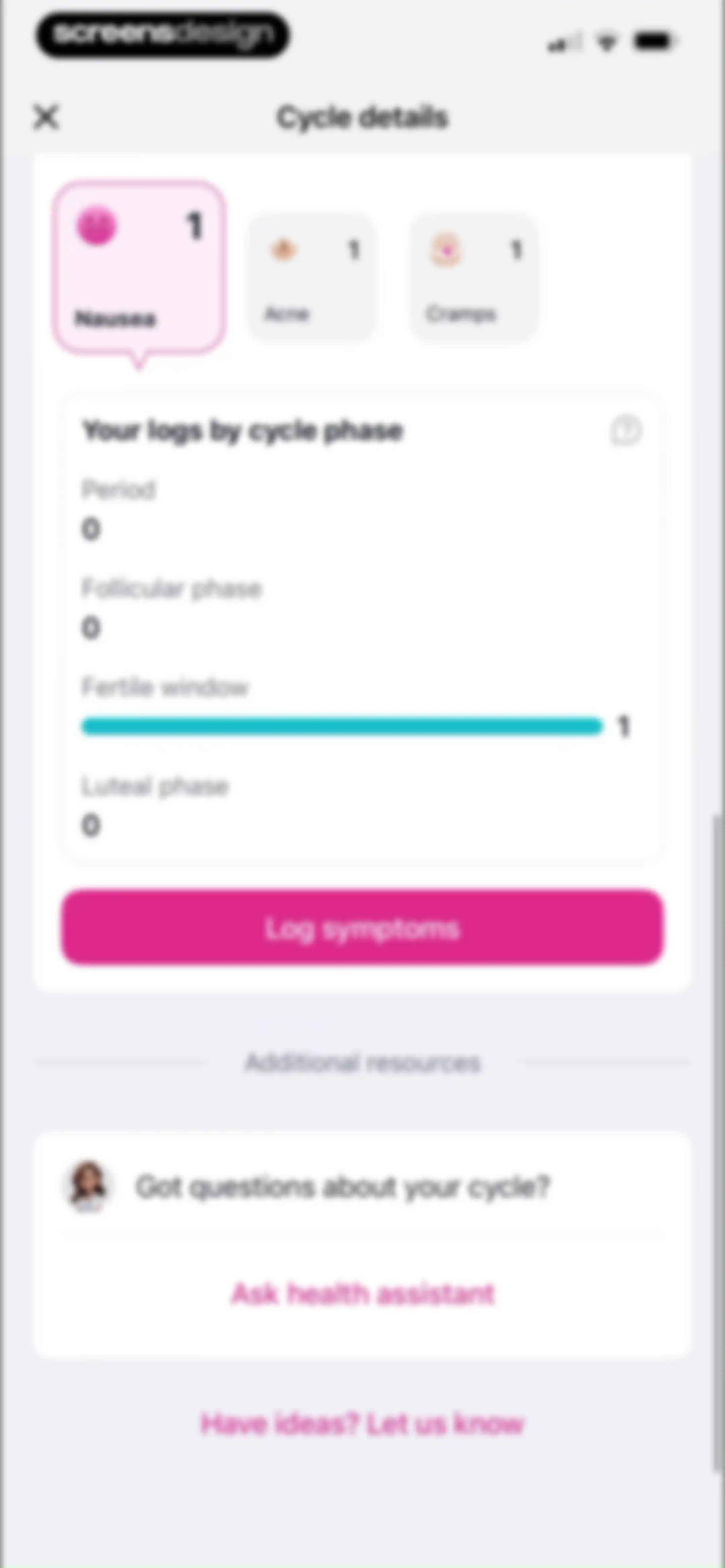 Pregmate Ovulation Tracker screen 85